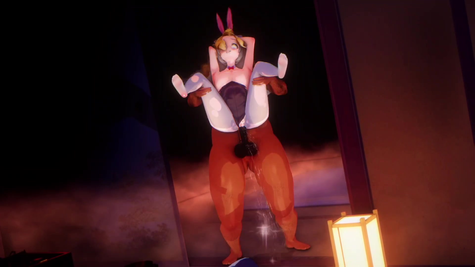 эротическая встреча школьницы с тентаклями и футанари 5