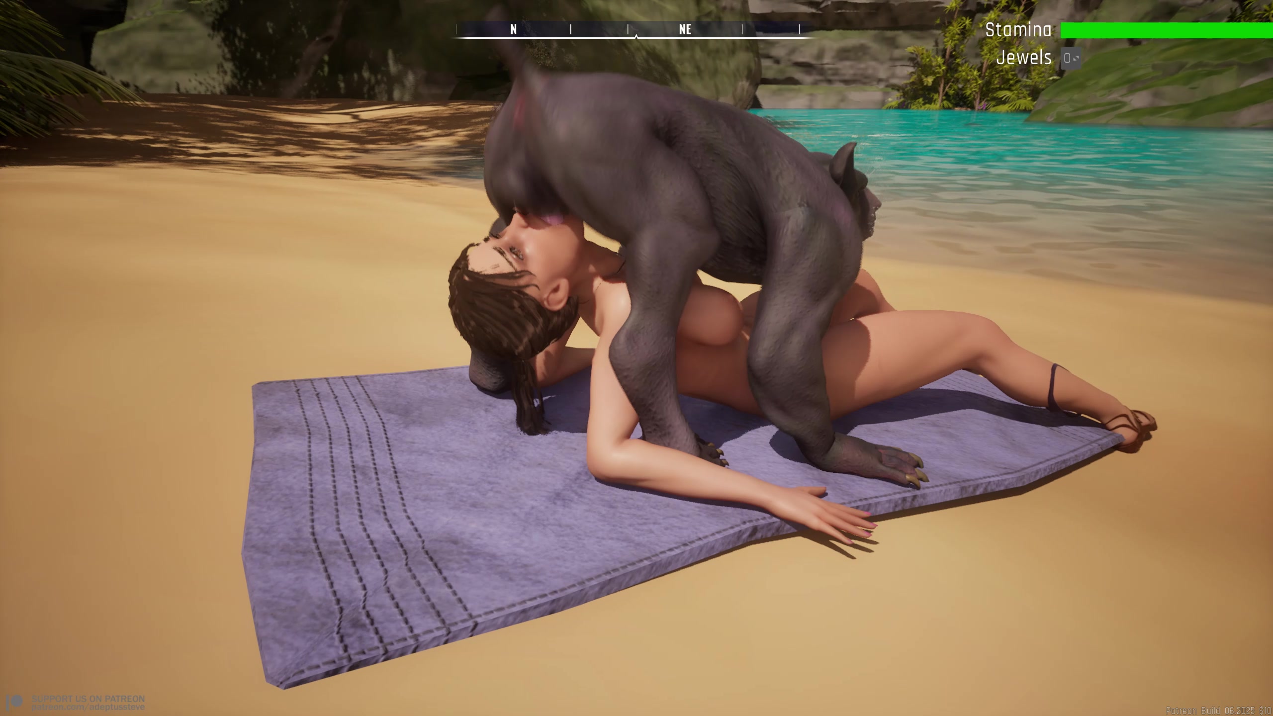 Lara croft gets mouthfucked intensely