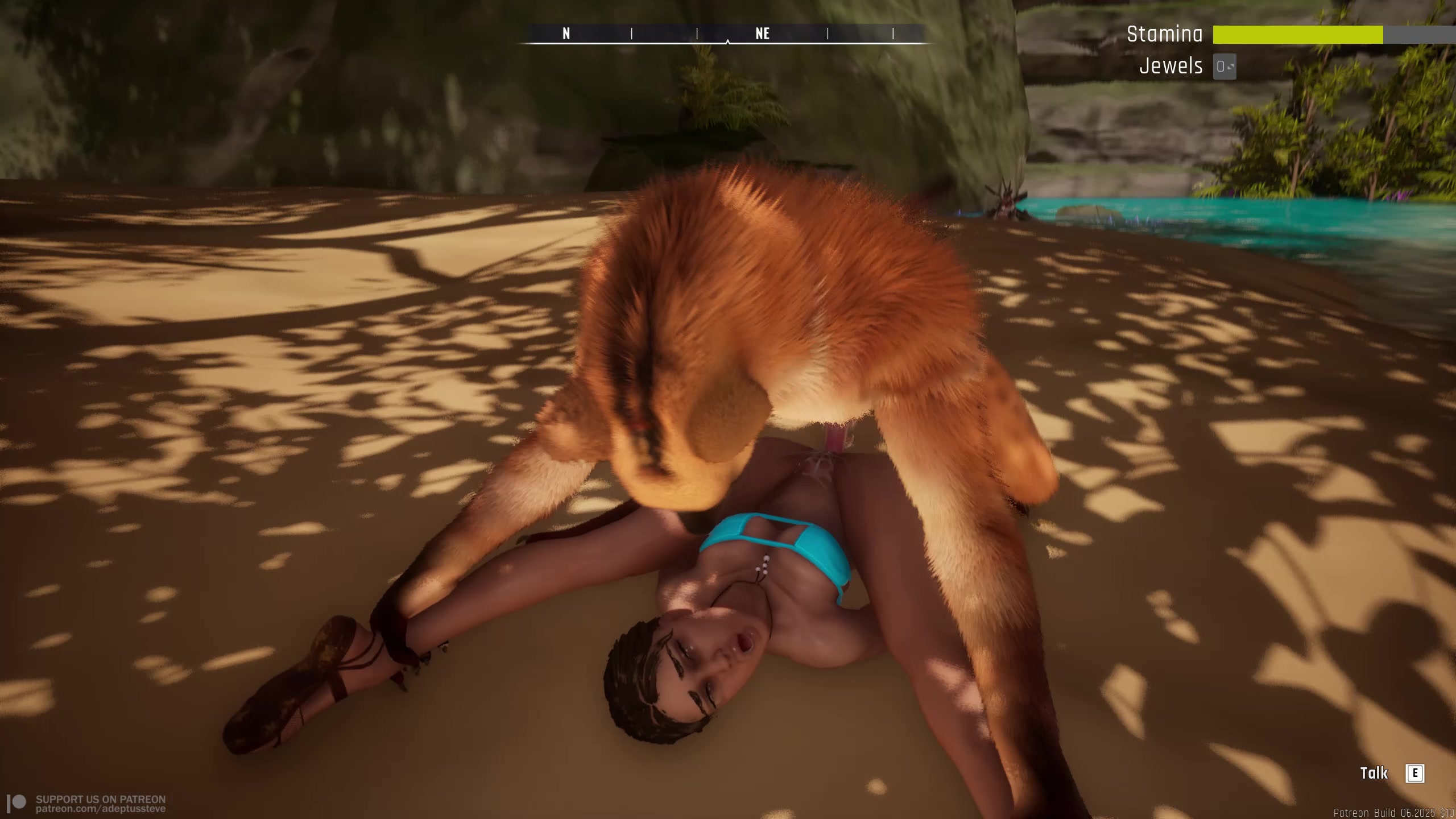 Animal with long dick fucks missionary