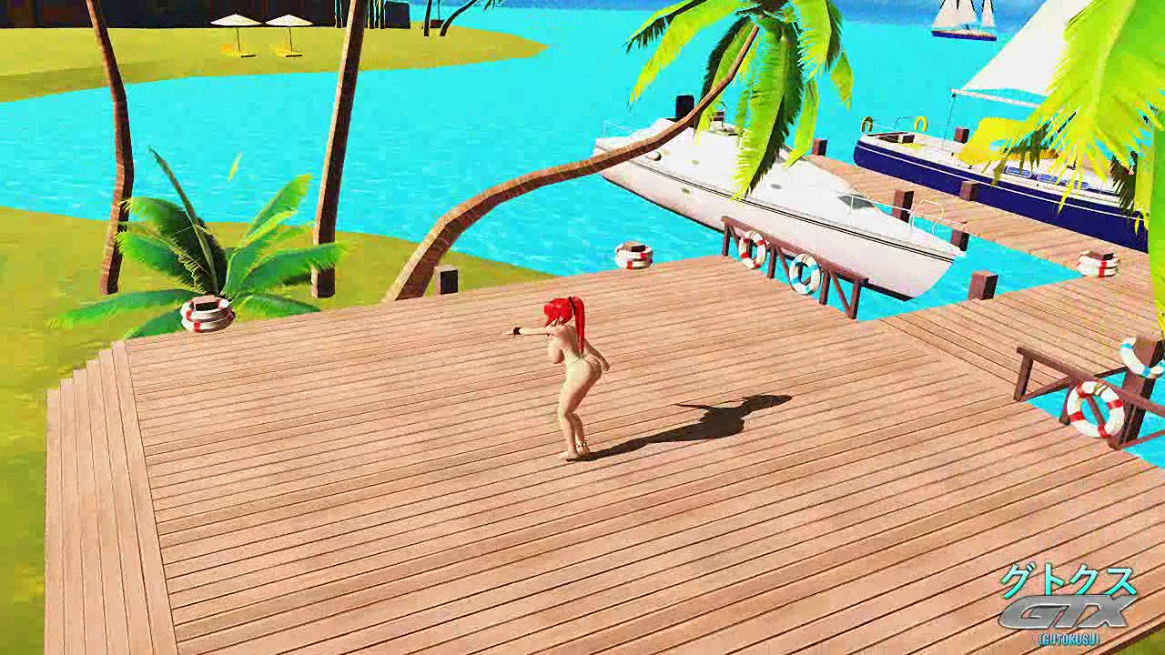 Mmd megumi meiling cosplay in der tiefblauen stadt