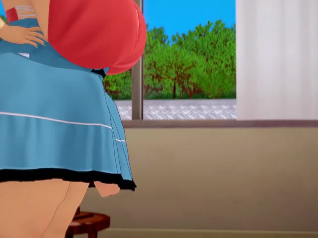 Futanari colegiala de crecimiento de polla y tentáculos ecchi