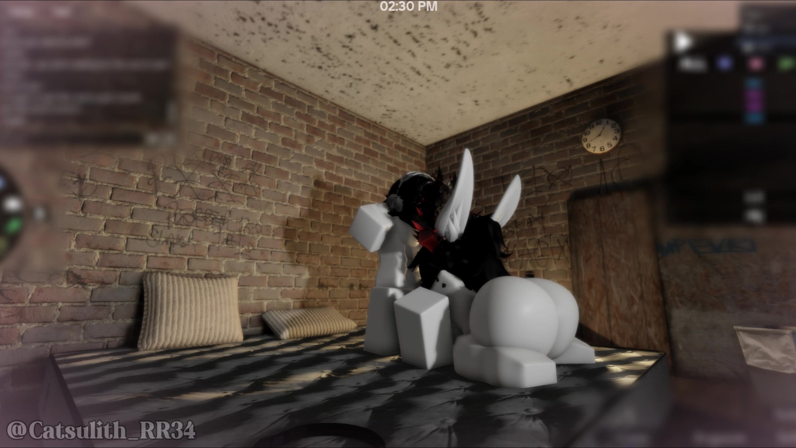 Disciple aux gros fesses fait une pipe coquine