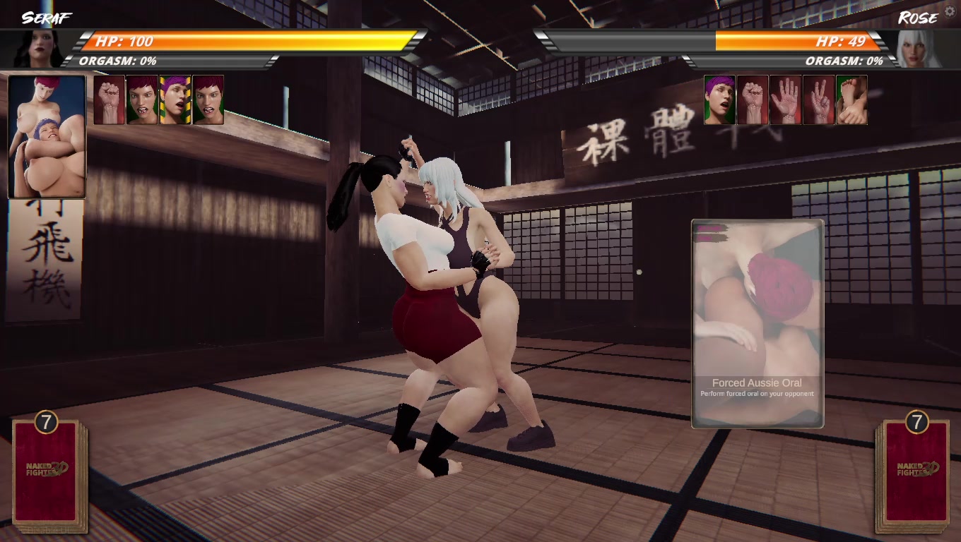 Luchadora 3d desnuda seraf rose batalla