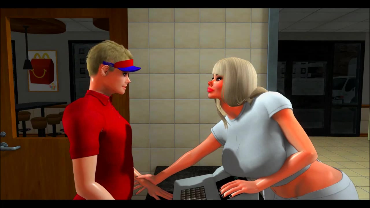 موظفة ماكدونالدز تنتاكل فوتاناري طالبة هنتاي