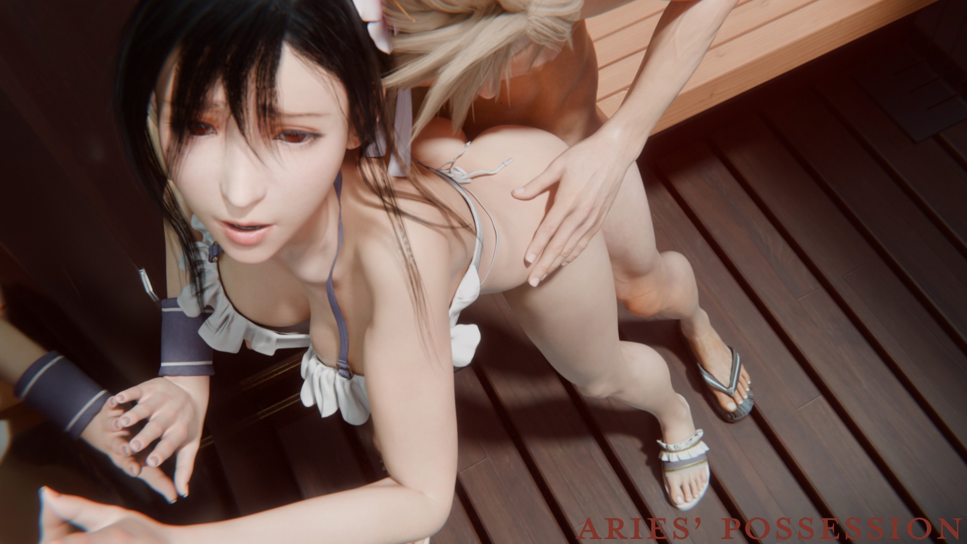 секс тифы и клауда в раздевалке коста...