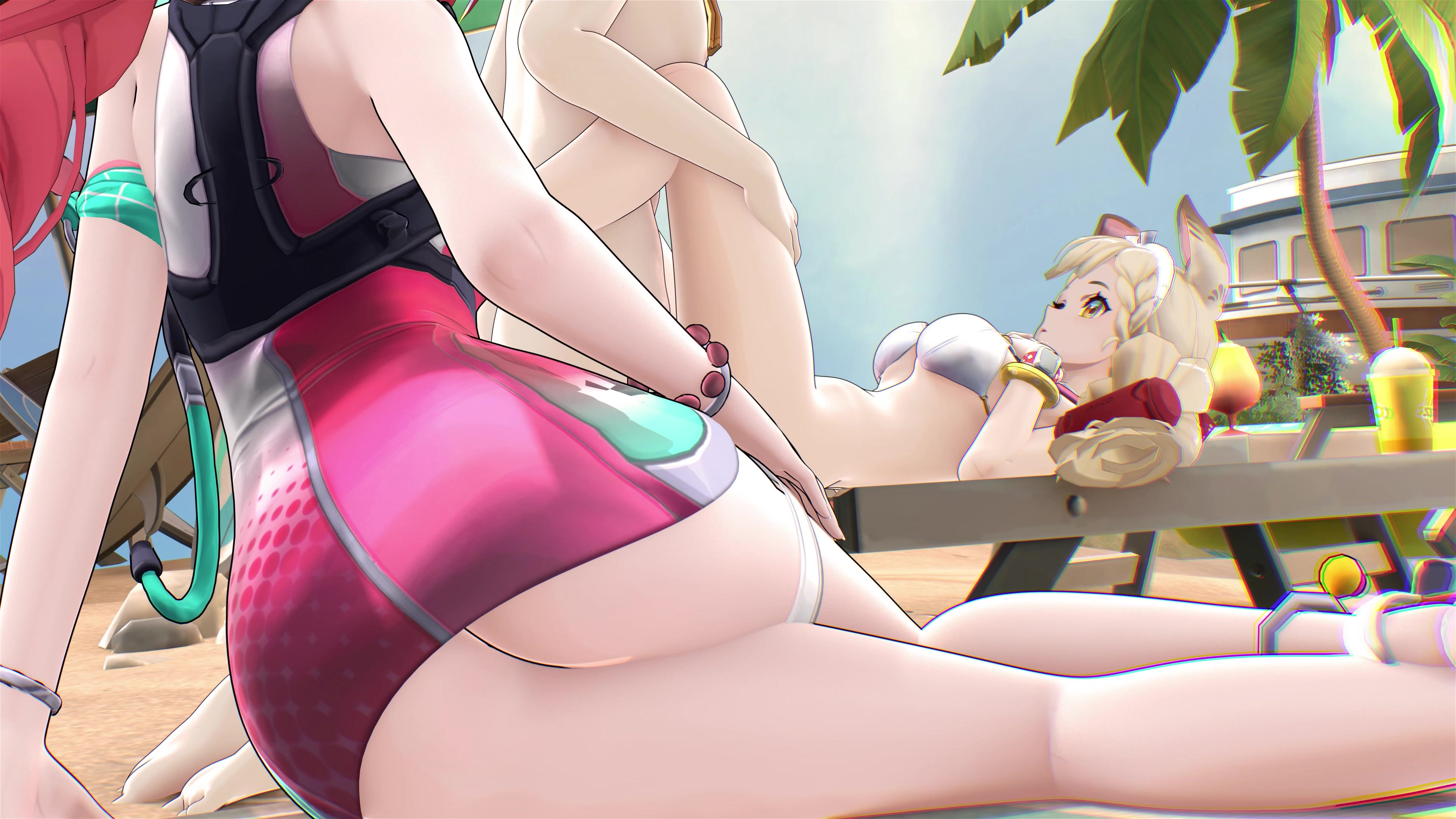 اليوم الحار لآليس على الشاطئ