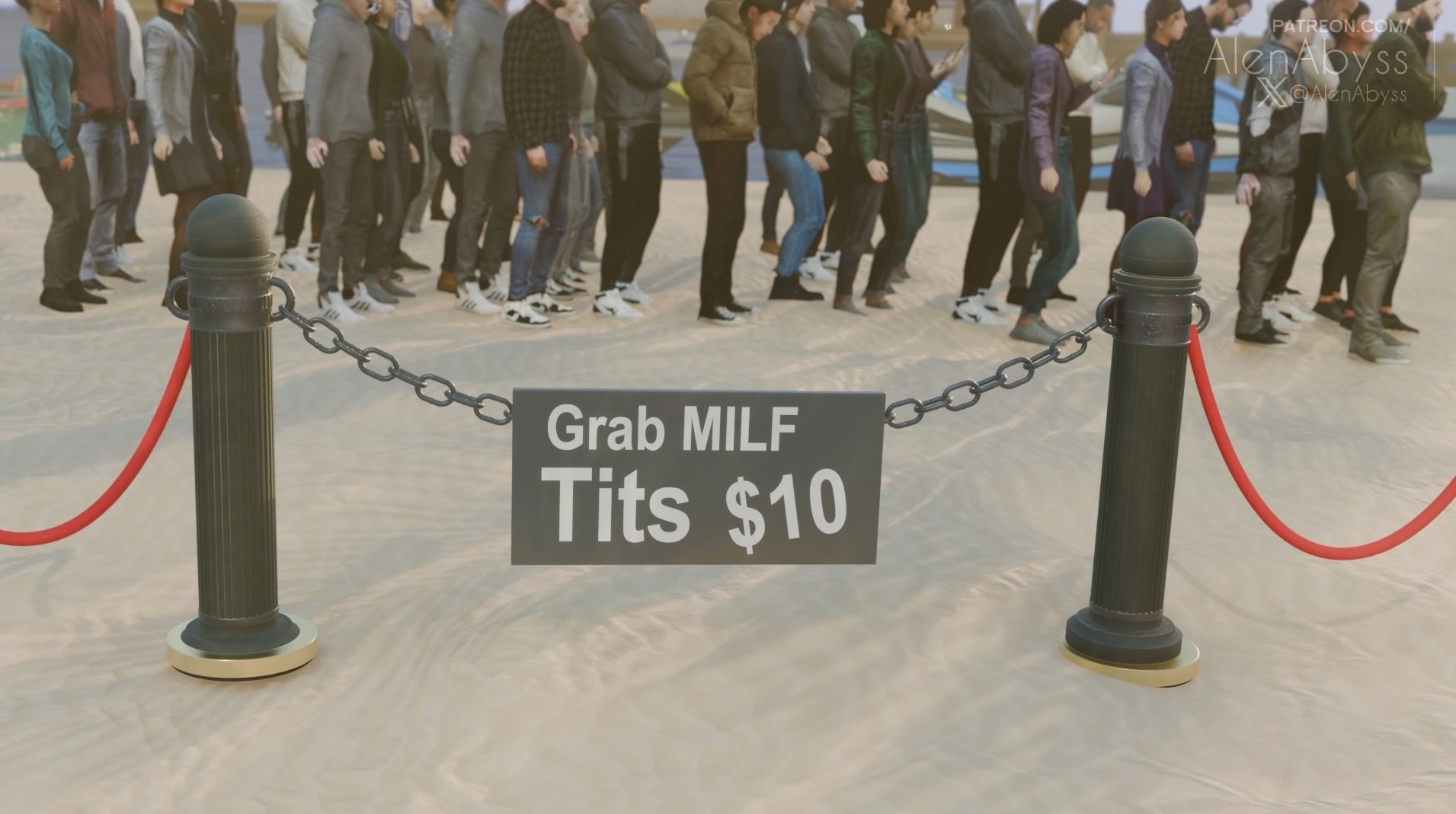 मिल्फ के स्तनों को पकड़ना [alenabyss][4k]