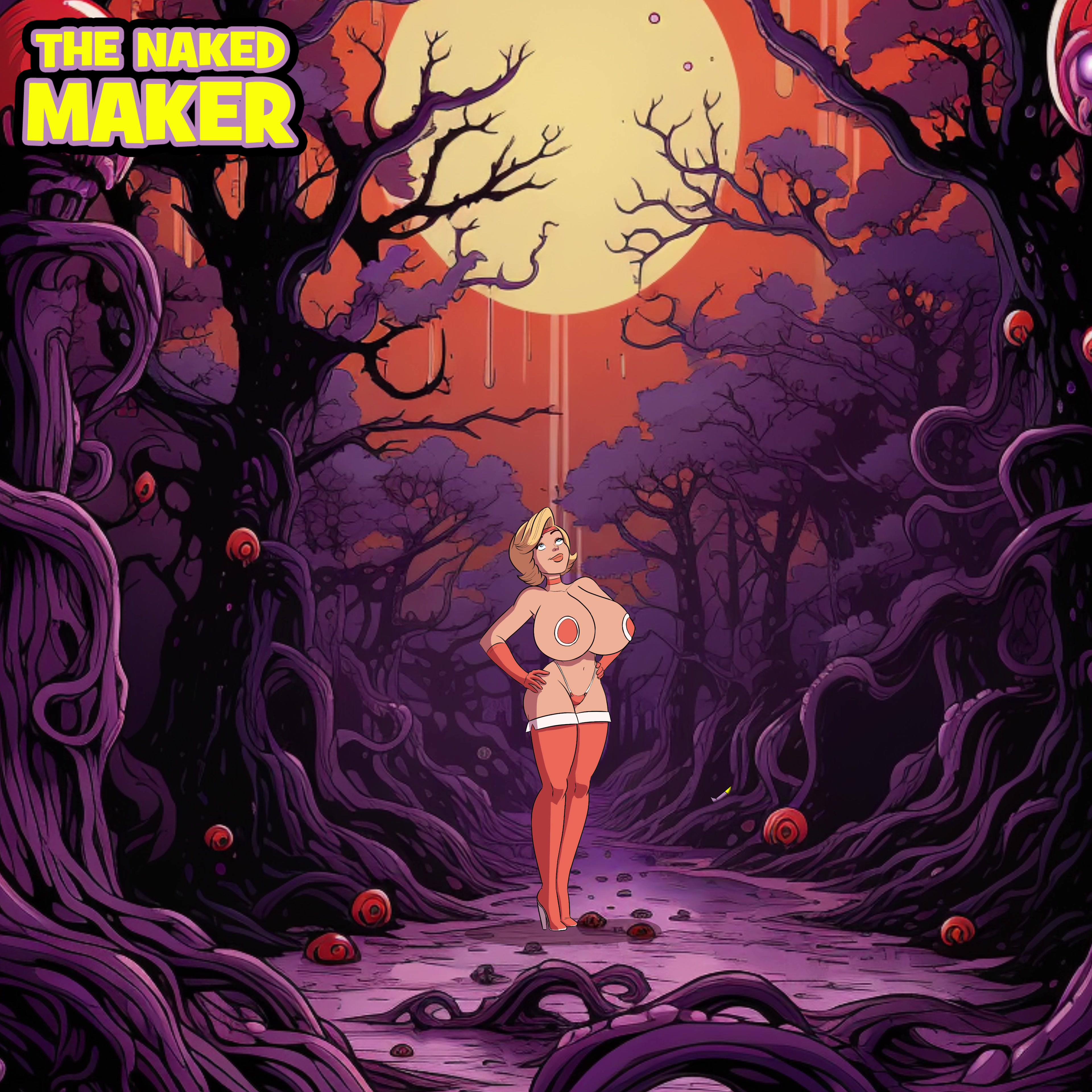 Criadora nua vs vênus aa'reela: tentáculos colegial futanari sexy