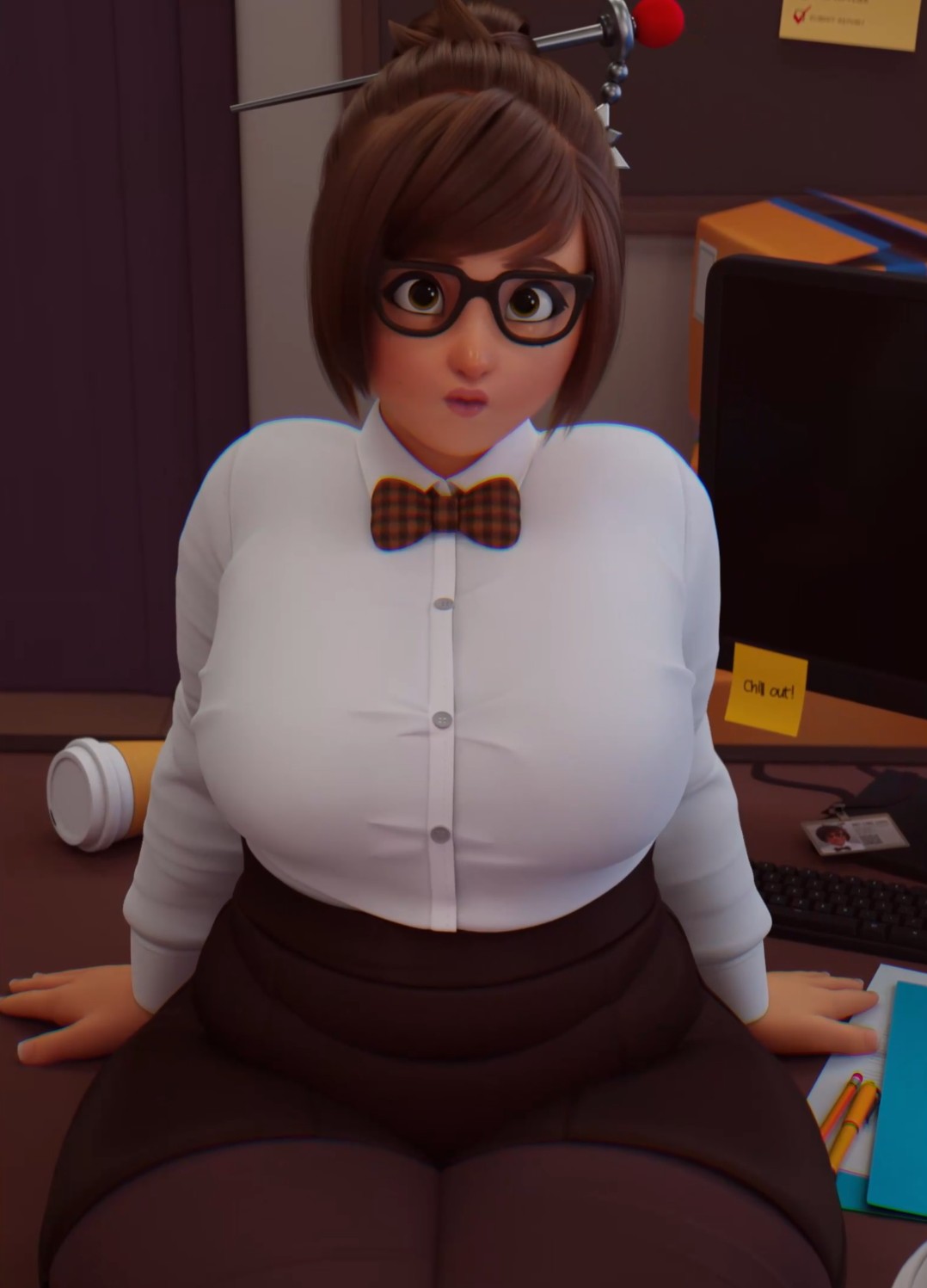 メイのオフィスマッサージ4k