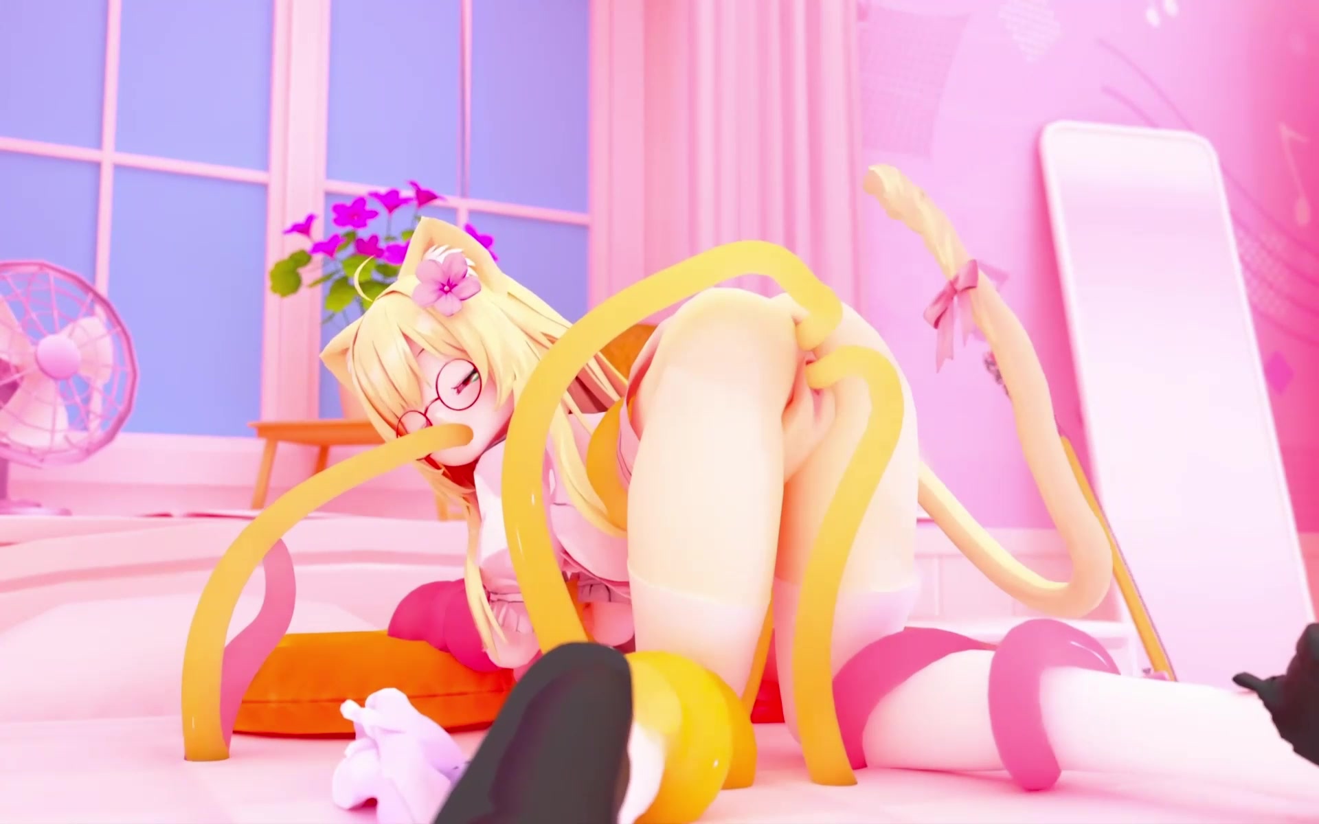 Vtuberミャオミーミー触手二重アナルエッチふたhd