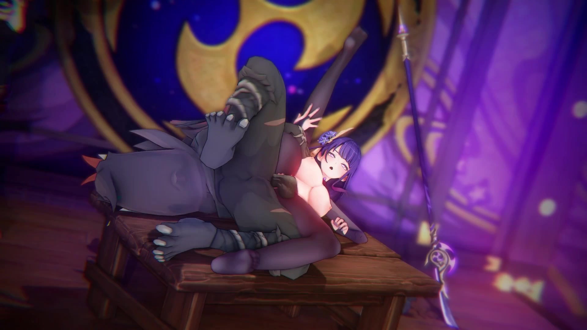 рэйден шотган и мико в hd футанари тентакль оргия