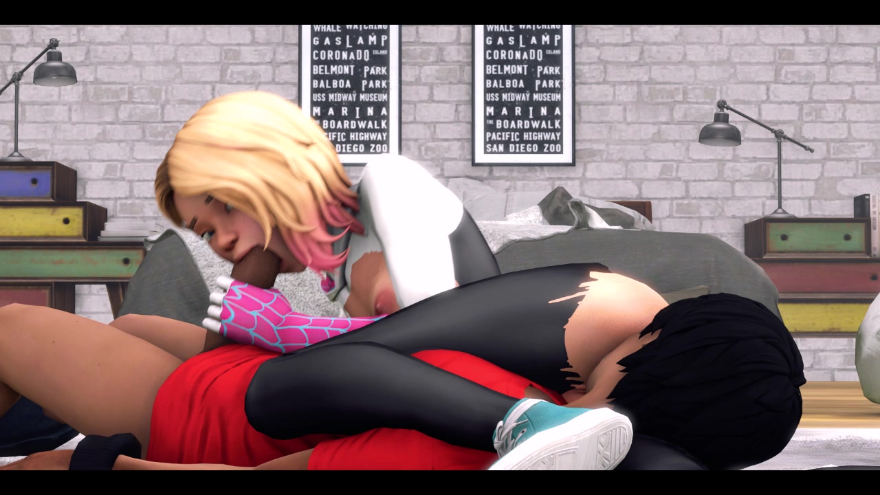 Fellation de spider-gwen
