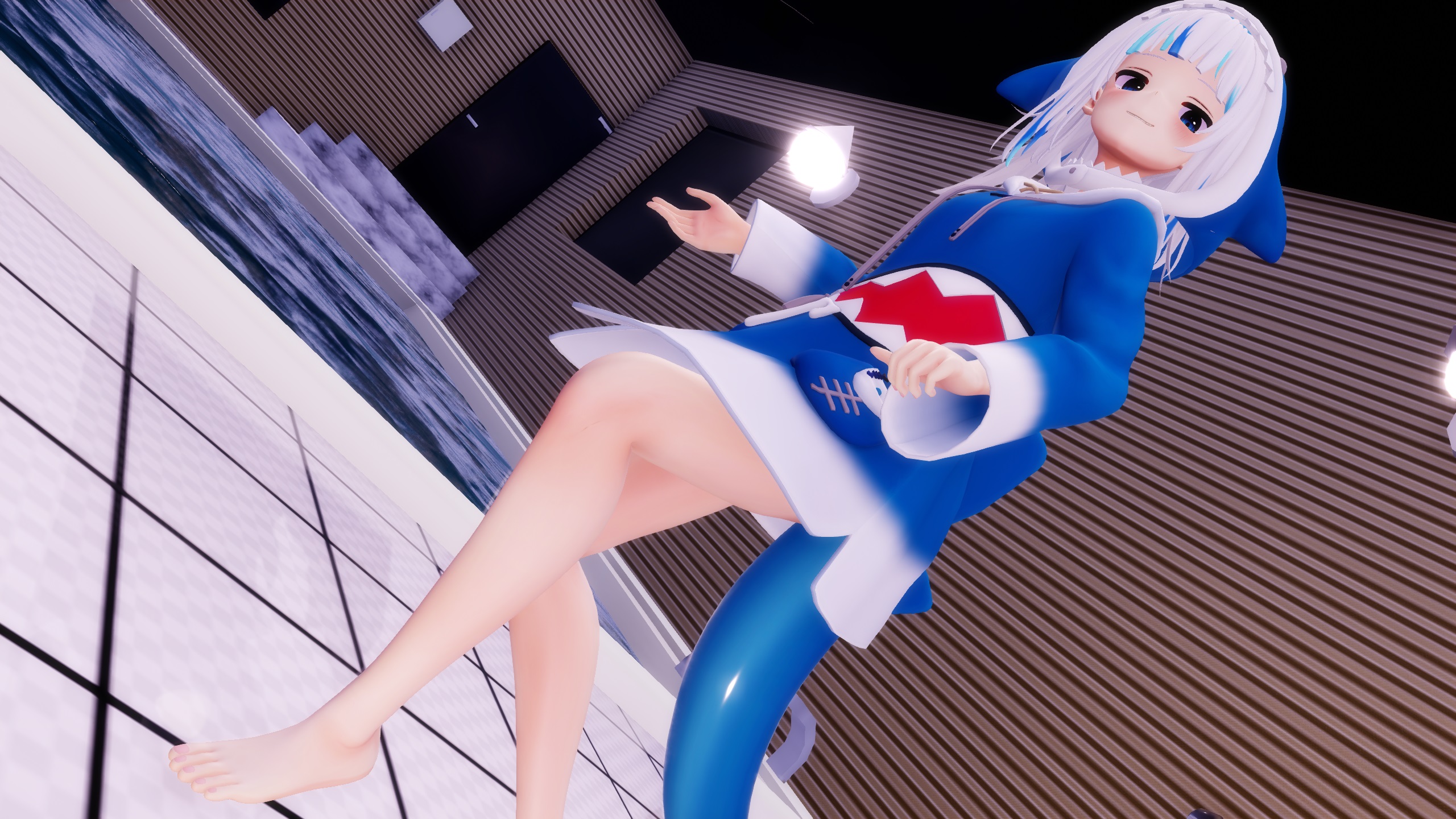 Sexy r-18 mmd gawr gura futanari tentacules écolière éve psyché bar...