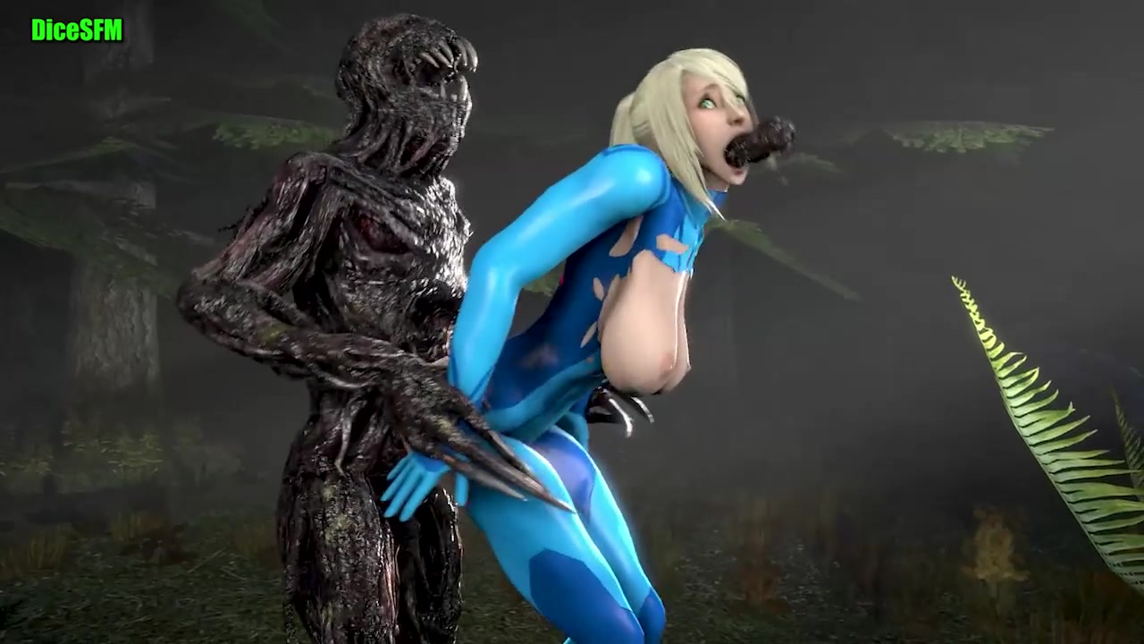 Mold monster defeats samus aran