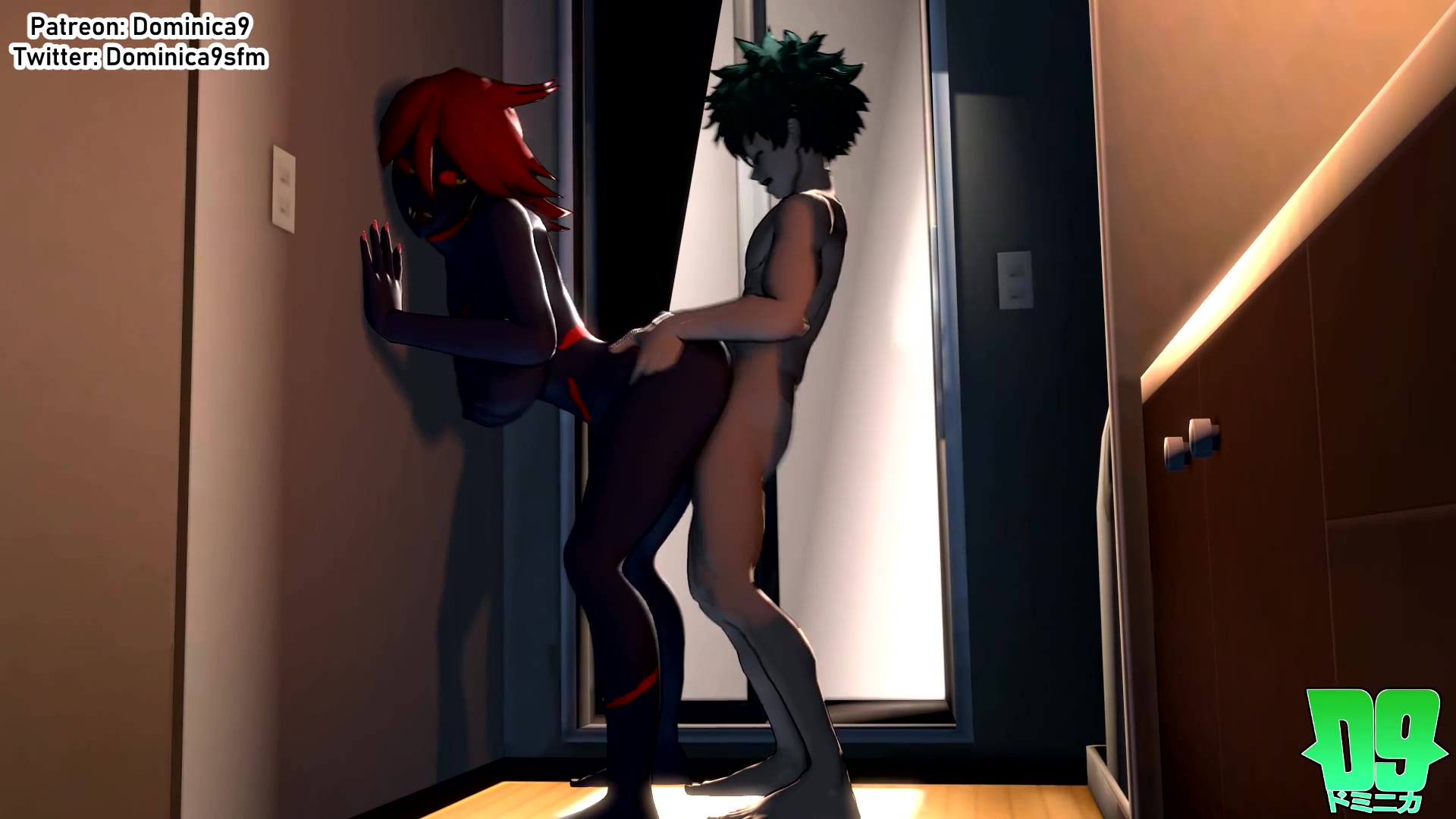 अंधेरी आधी रात में छात्रा फुटानारी और टेंटेकल