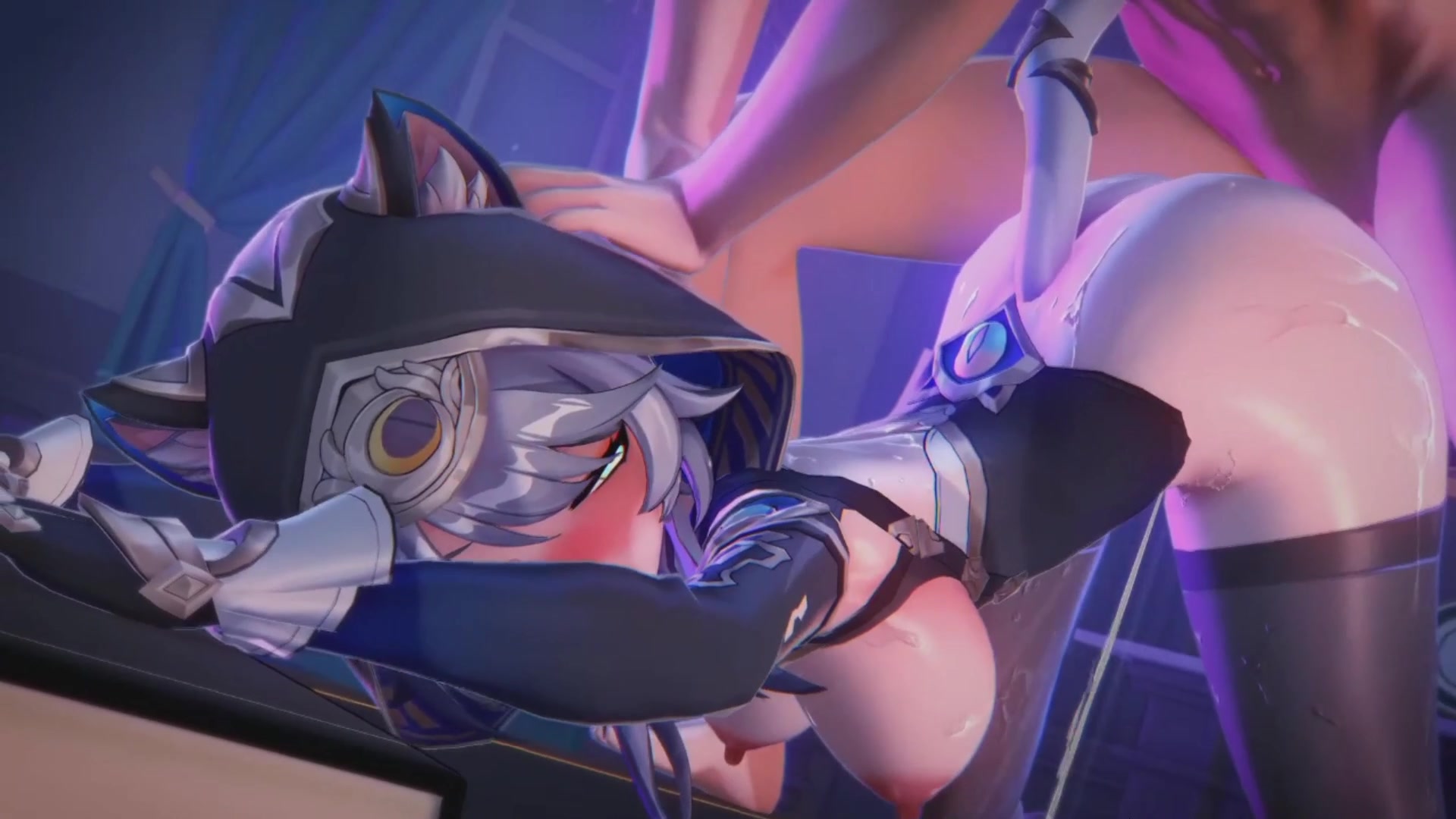 Naughty hentai schoolgirl tentacle futanari ecchi scene