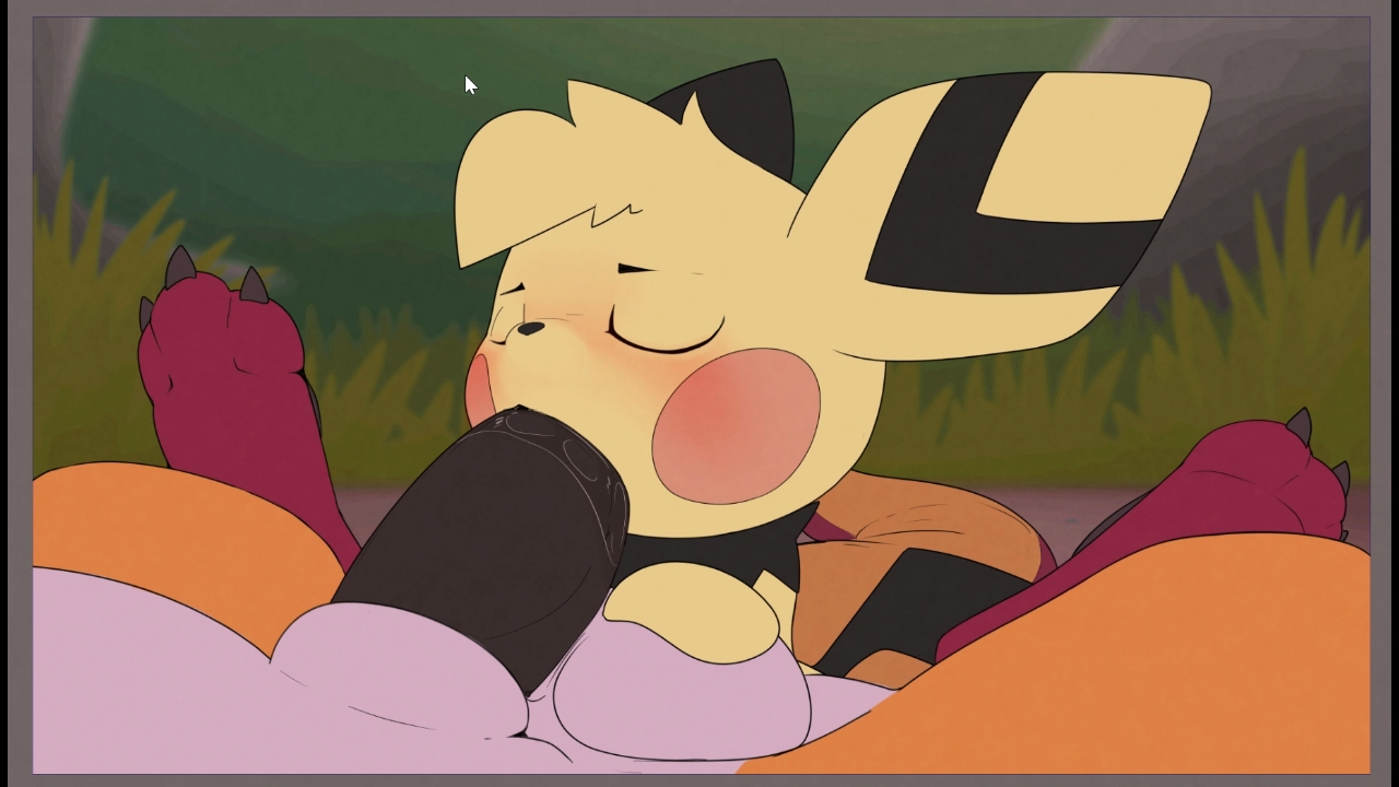 Frecher pichu-saugnahme-probierer