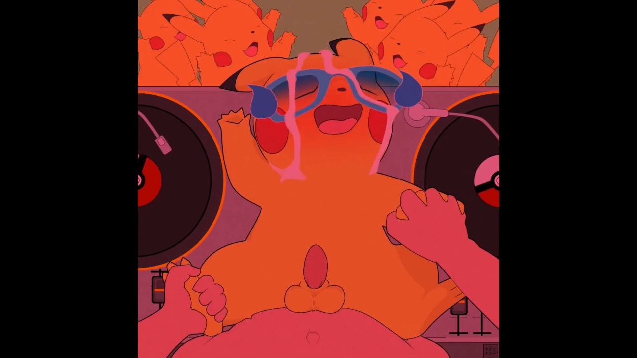 Soirée disco avec dj pikachu mâle