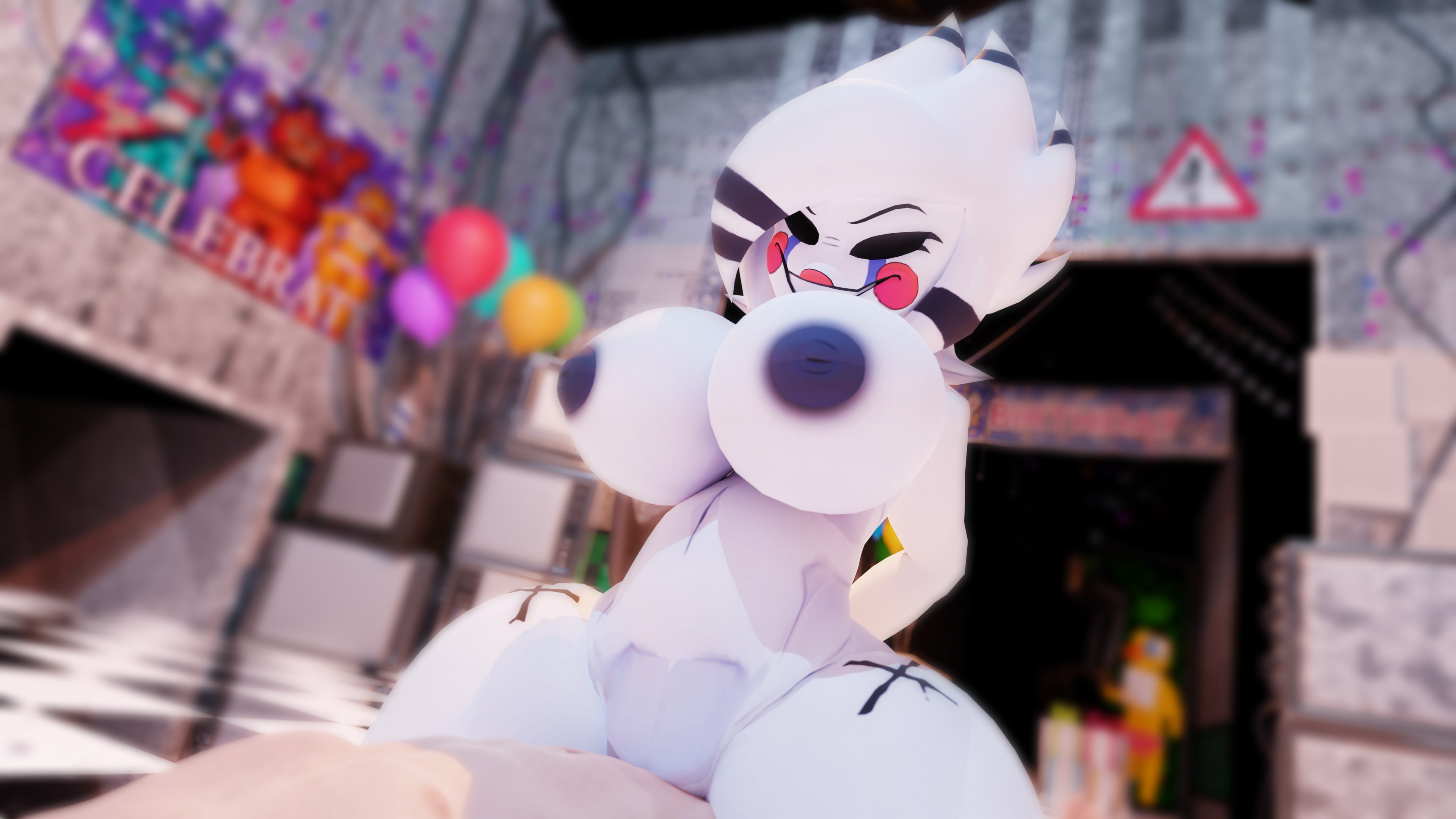 Fnaf marie's intense cock grinding vigilante confetti