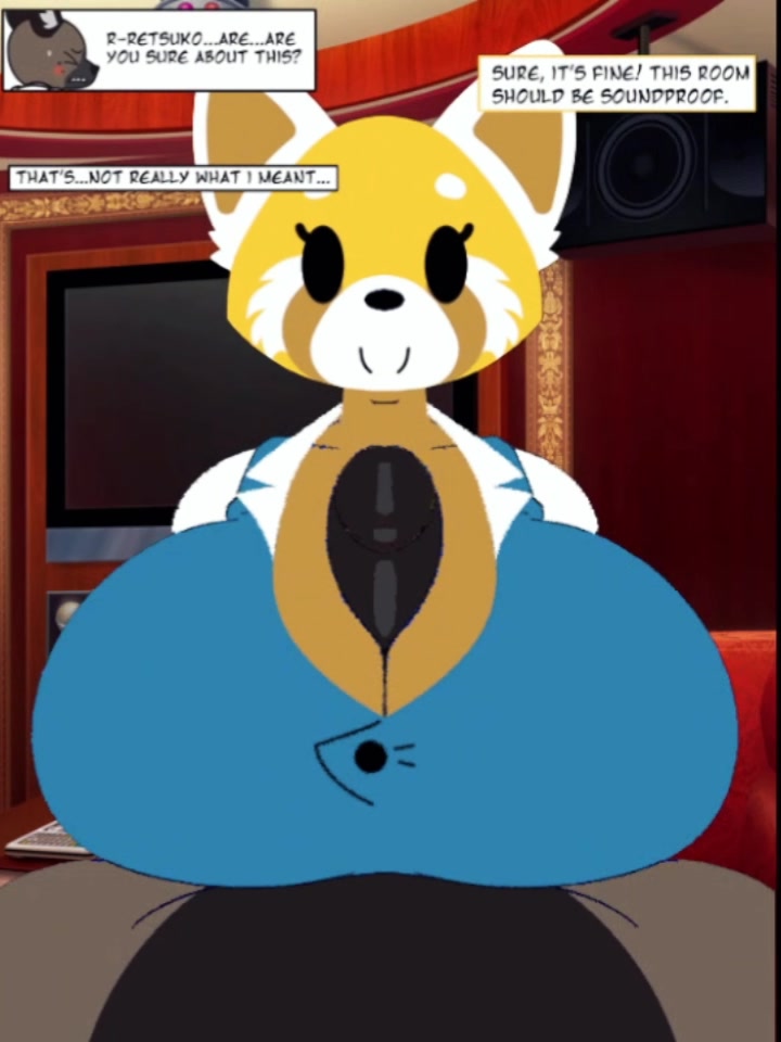 Retsuko and haida in hot ecchi beat banger scene