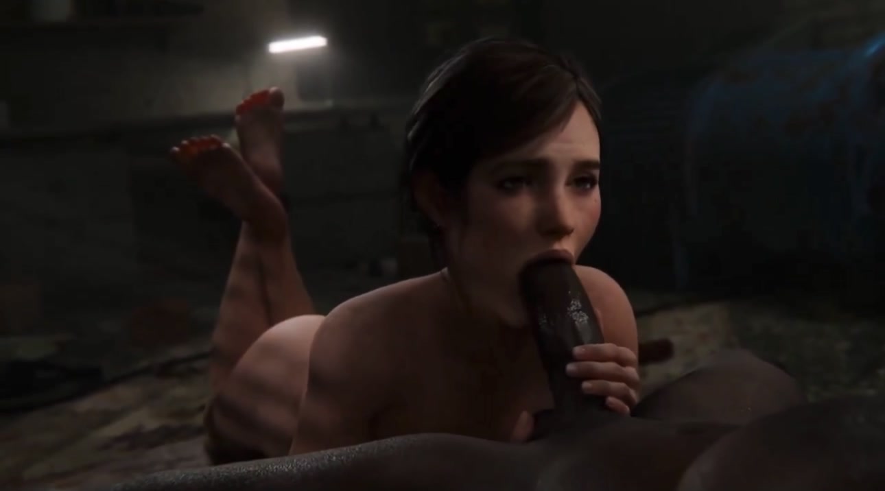 エリーが熱い巨大黒ちんぽを受ける