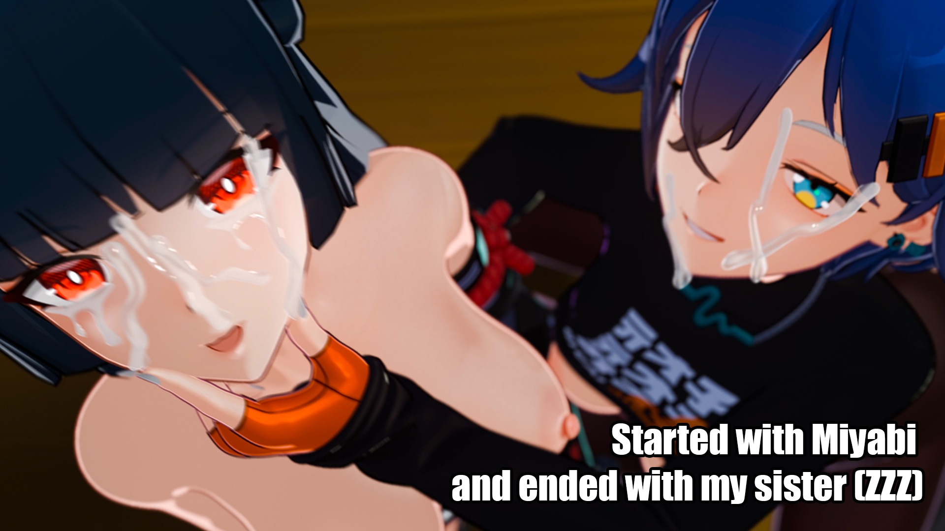 Started with miyabi, ended with my sister - schoolgirl tentacle fut...