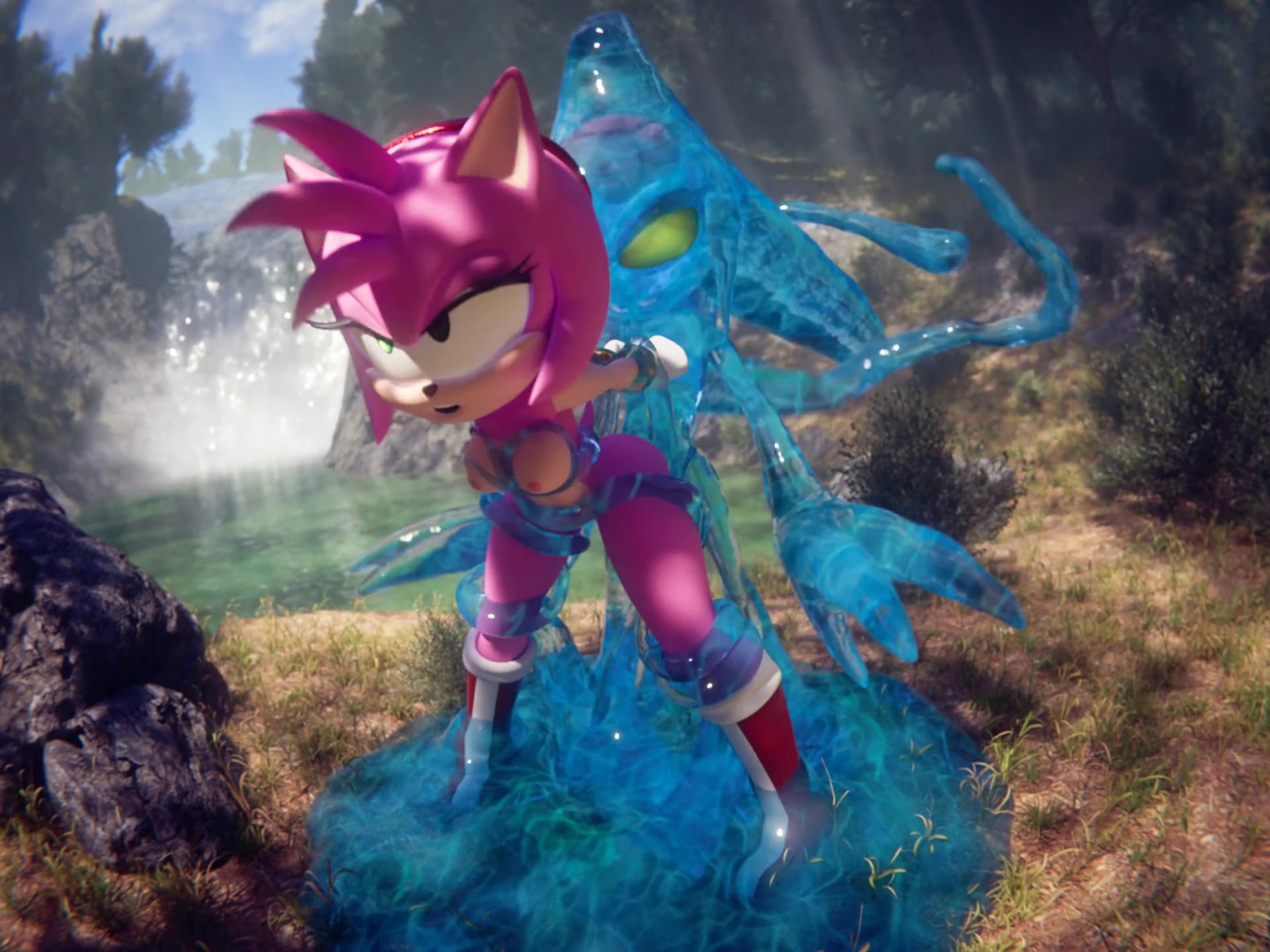 эротическая атака хаотичных щупалец футанари-школьницы