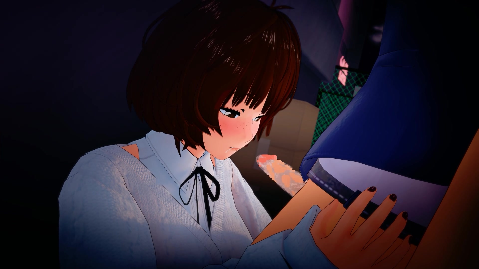 Fujiwara izumi’s naughty schoolgirl tentacle futanari ecchi task