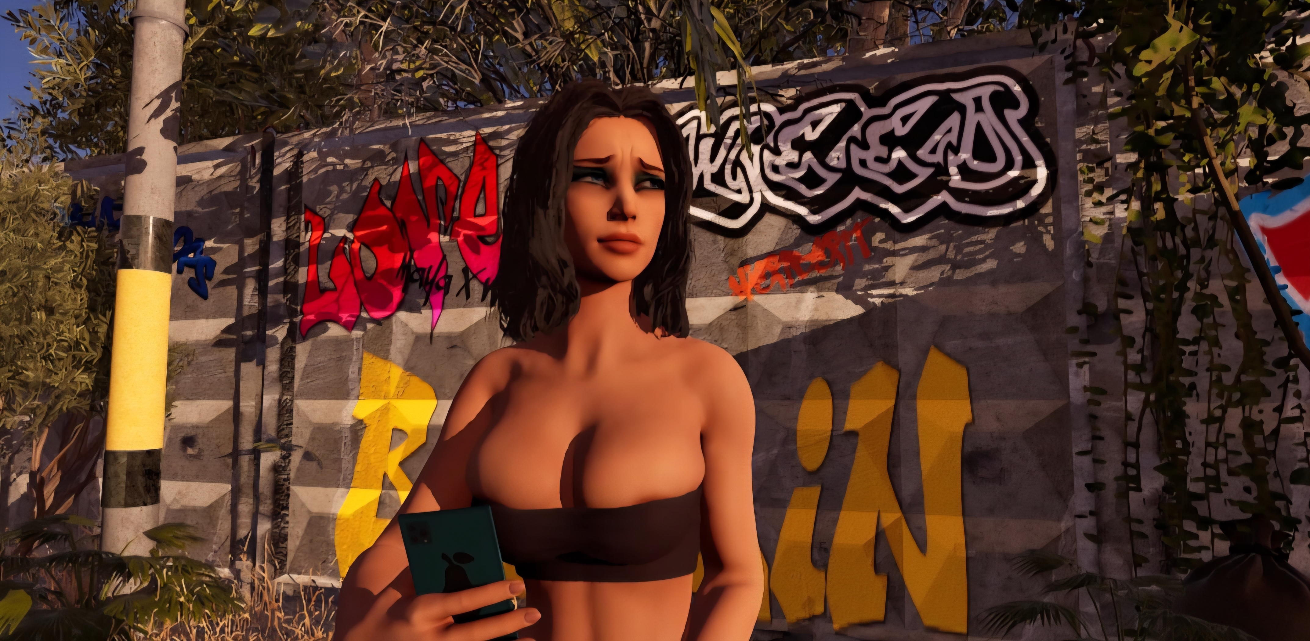 Retorno da futanari colegial tentáculo