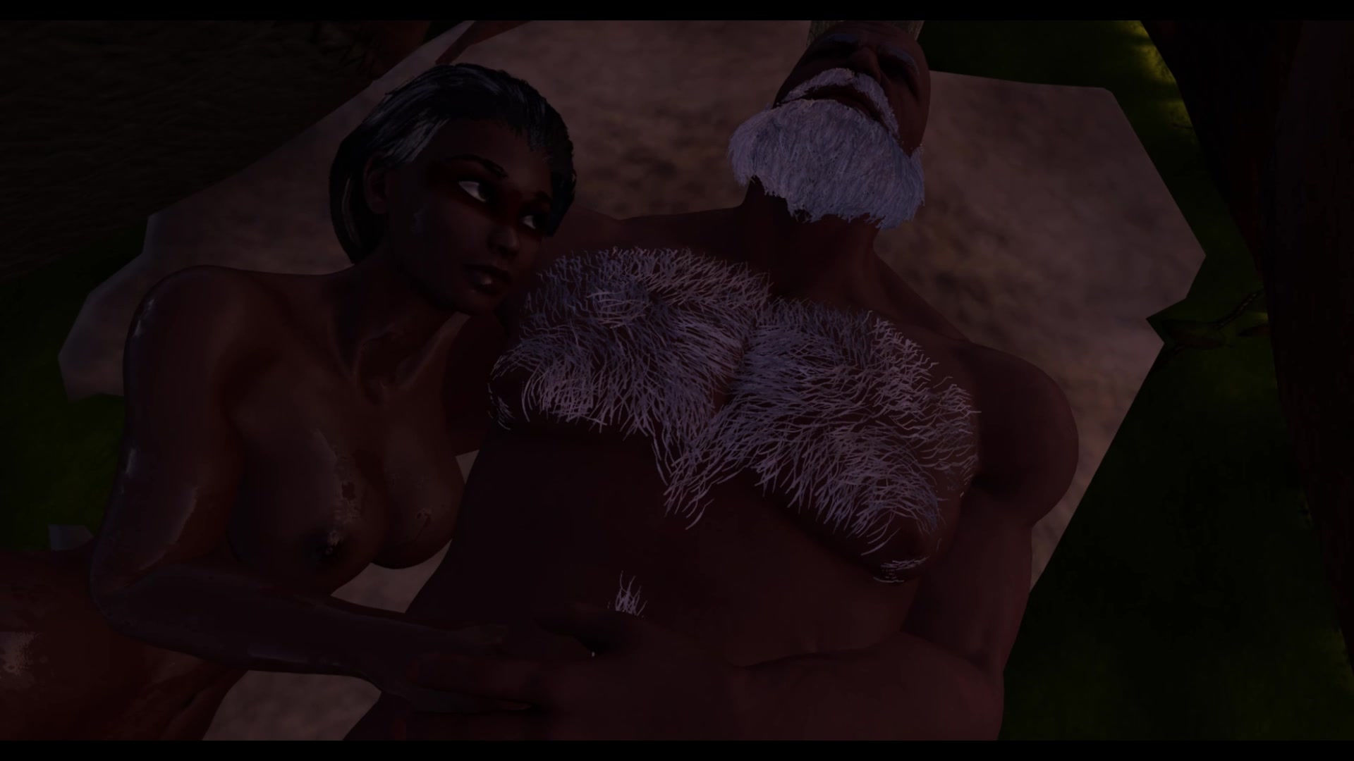 Orgia futanari com tribo selvagem e tentáculos