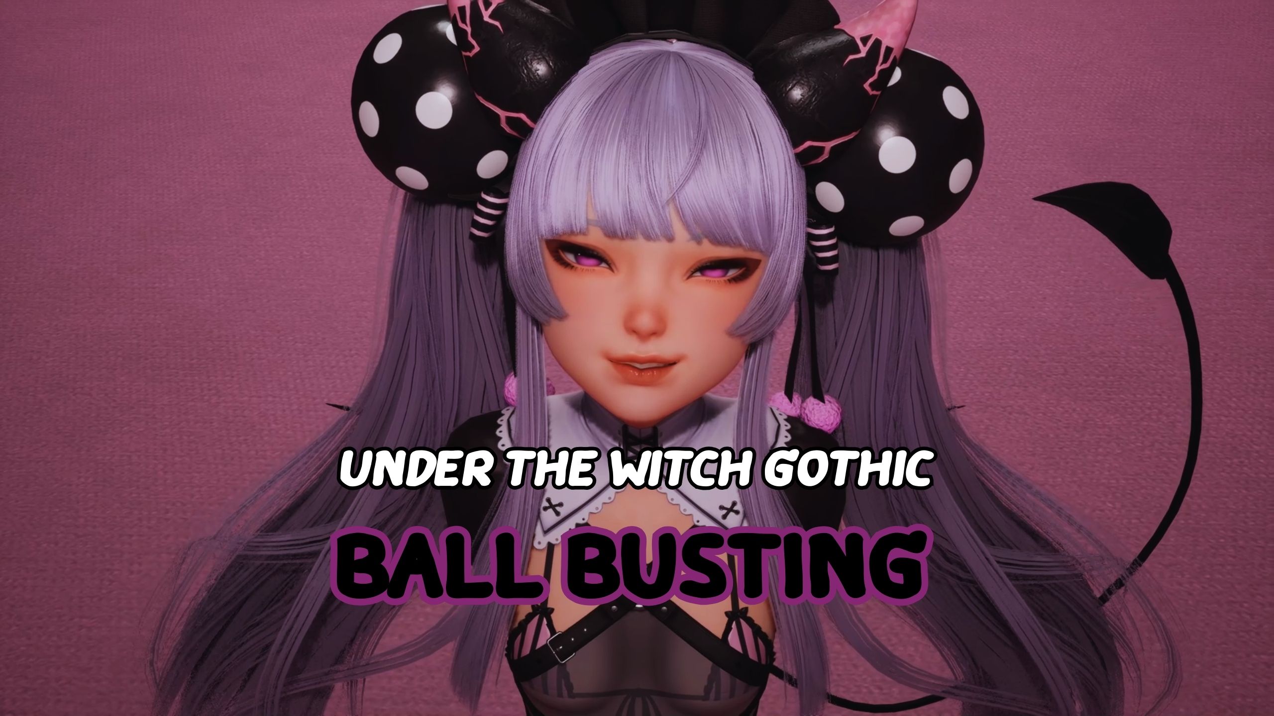 गॉथिक चुड़ैल डंडे तोड़ रही है चुड़ैल के नीचे