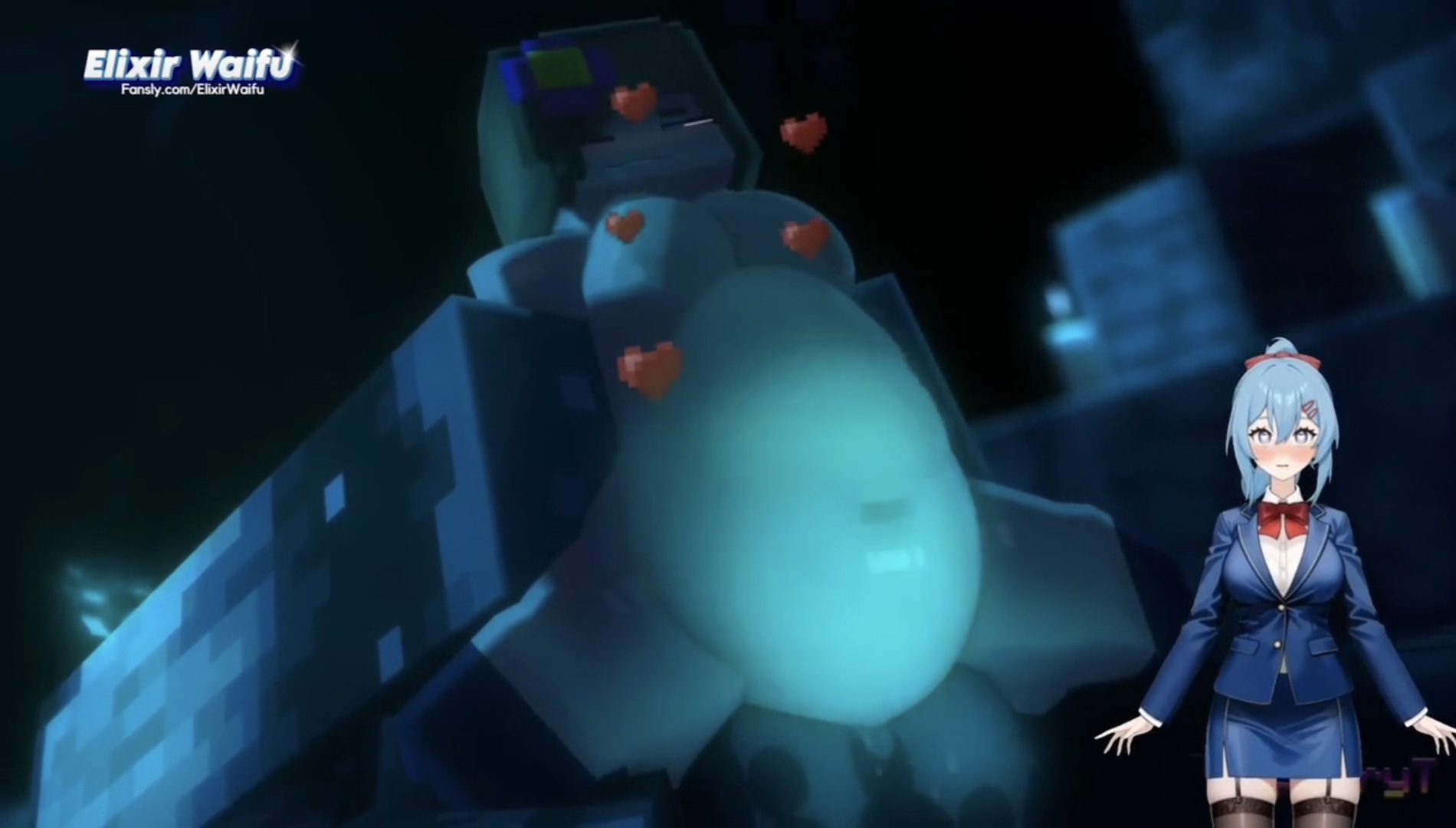 дженни из minecraft реагирует на витюбера warden