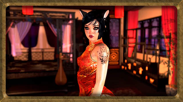 Futa gatita en vestido chino te seduce para masaje de lujo