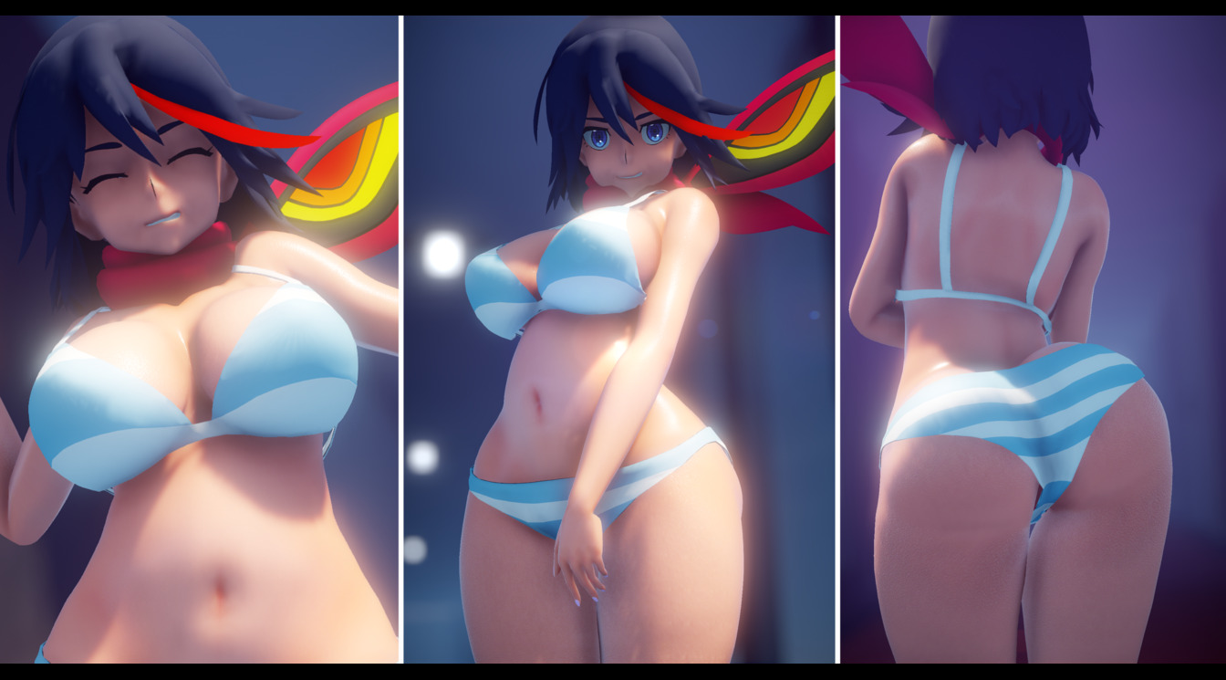 Ryuko matoi tentacle futanari schoolgirl ecchi shake