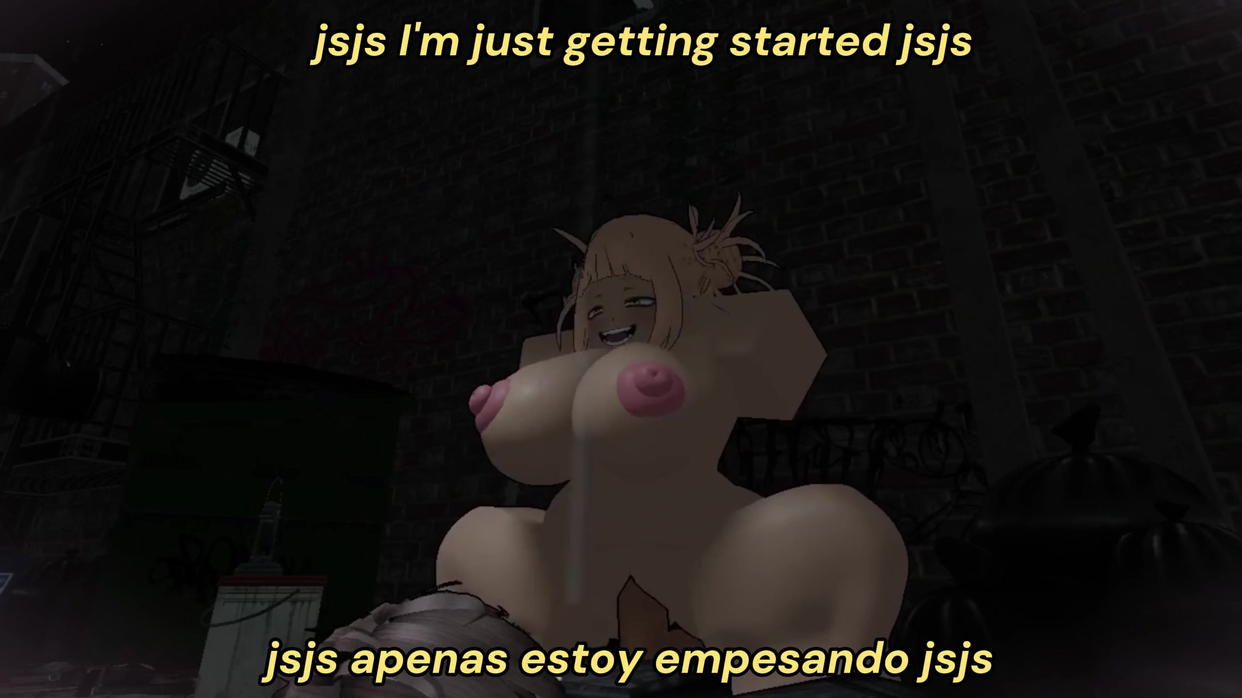 Surprise alley encounter: schoolgirl tentacle futanari