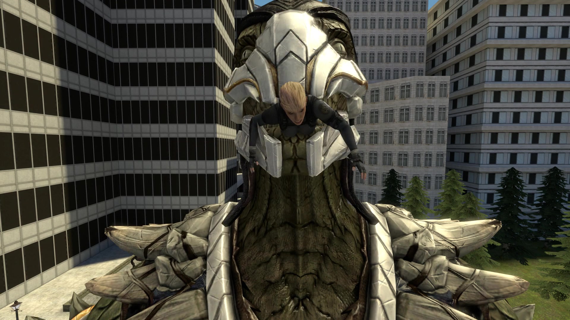 Reptil gana: colegiala tentáculo futanari ecchi