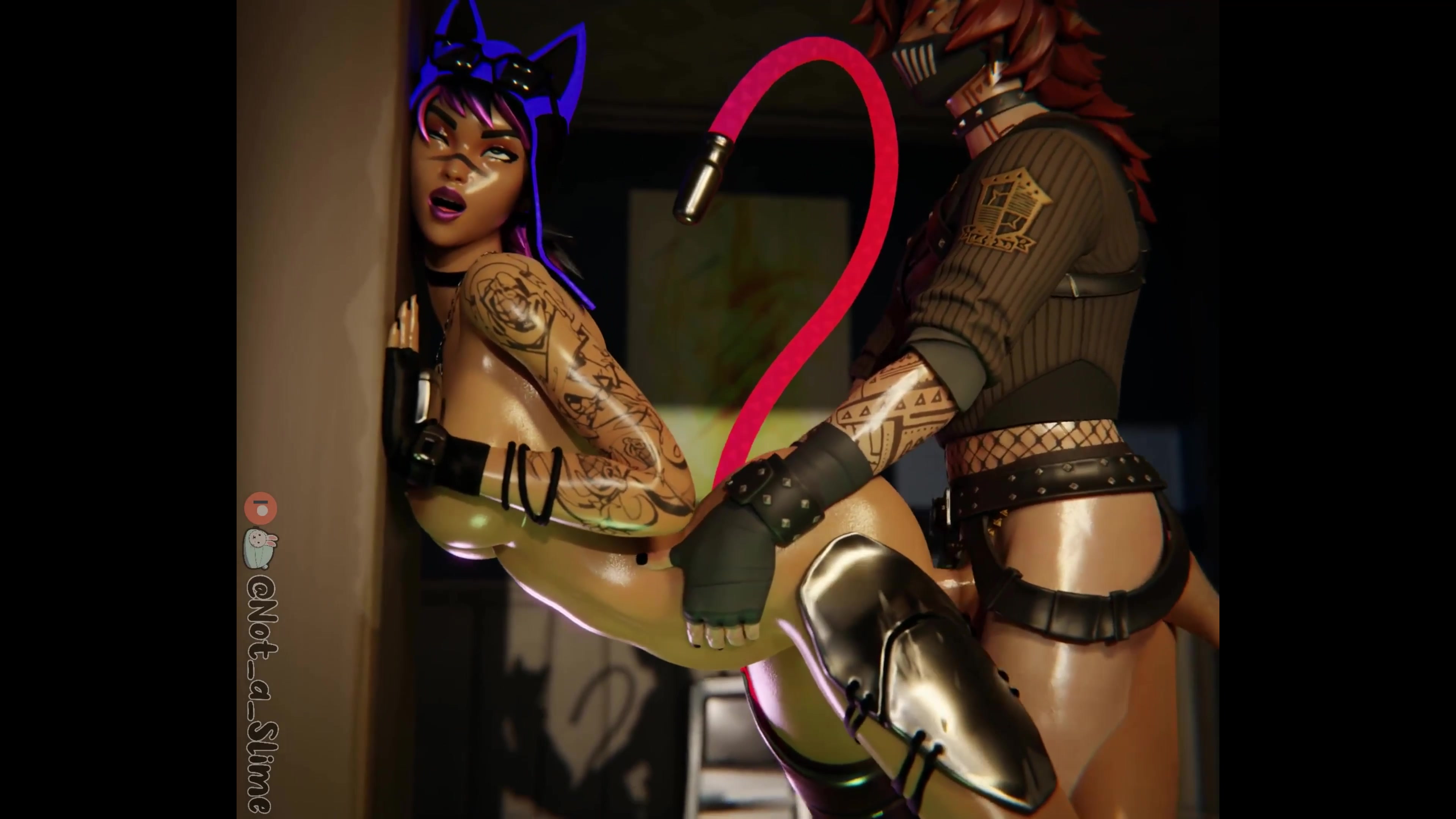 Lynx against wall renegade