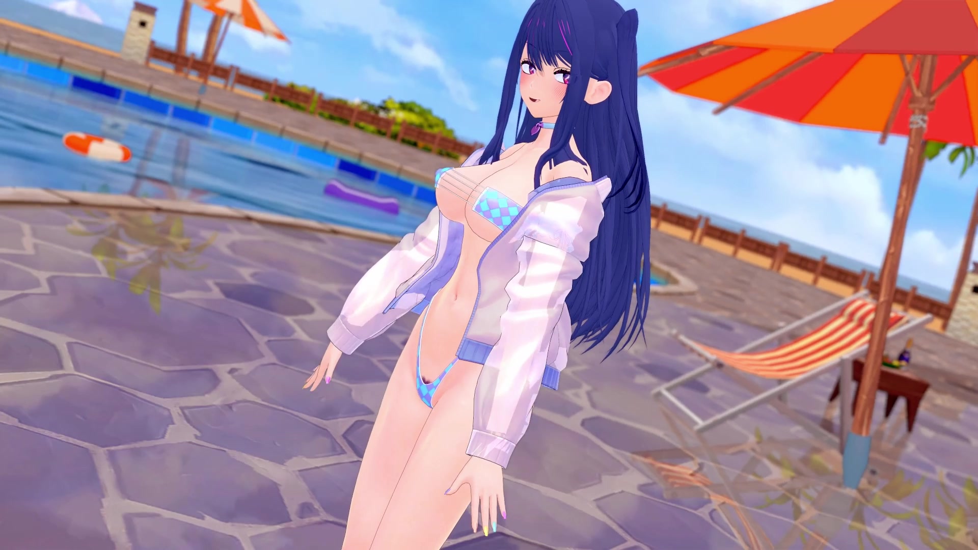 星野アイのいたずらな触手ふたなり女子校生エッチダンス