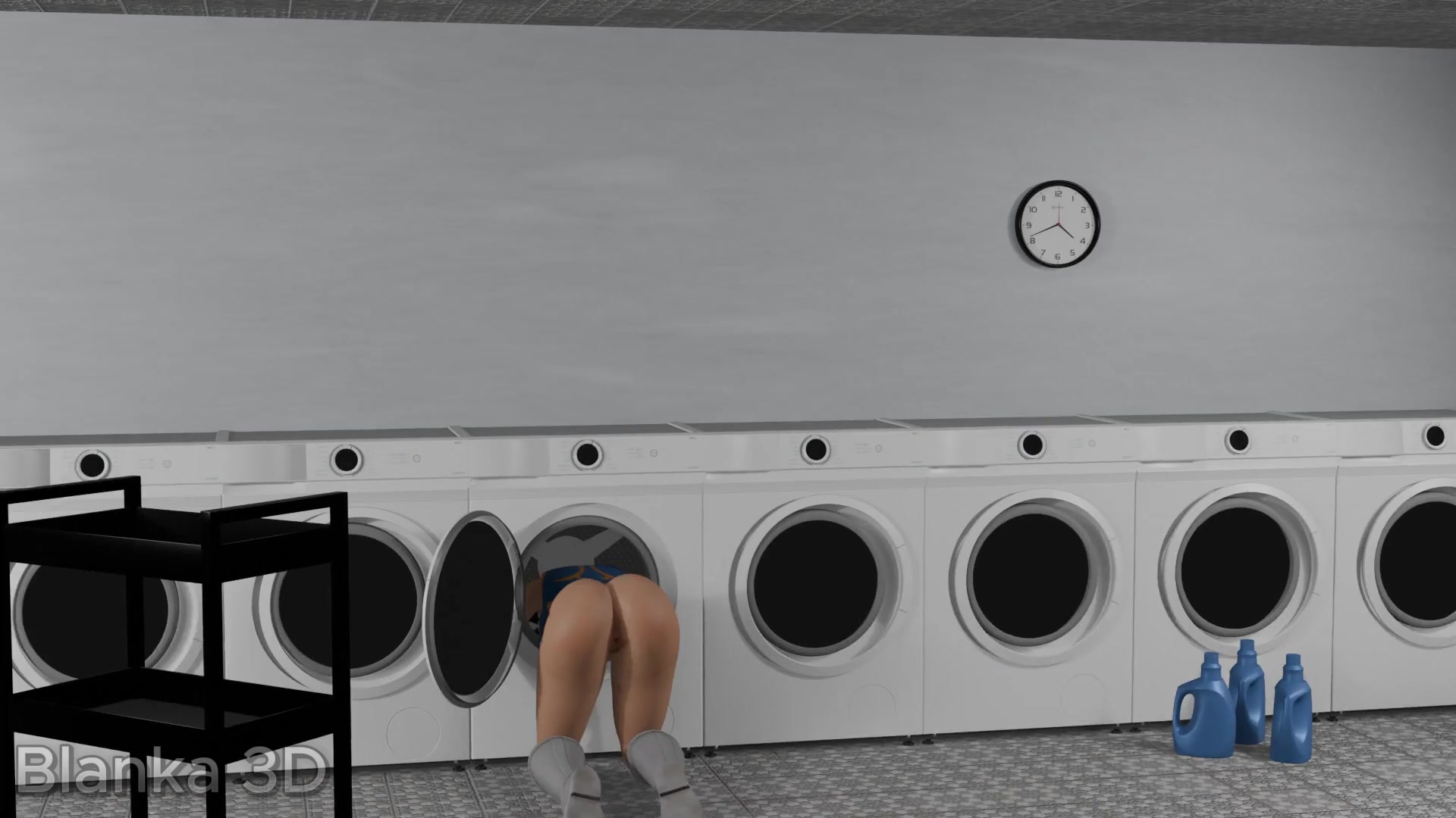 洗濯機に挟まった春麗、ティザー