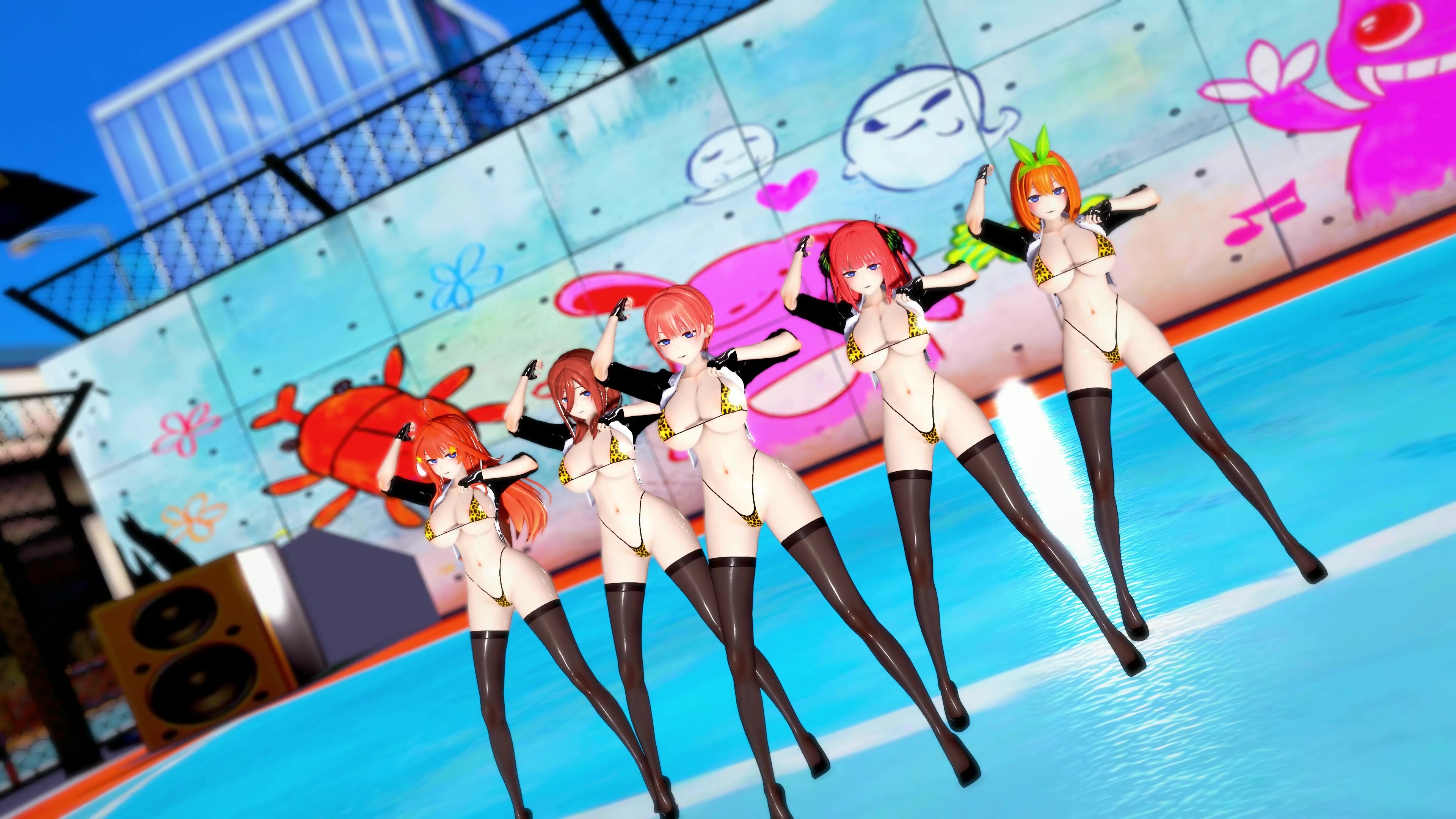 Nakano-drillinge in dampfender orgie