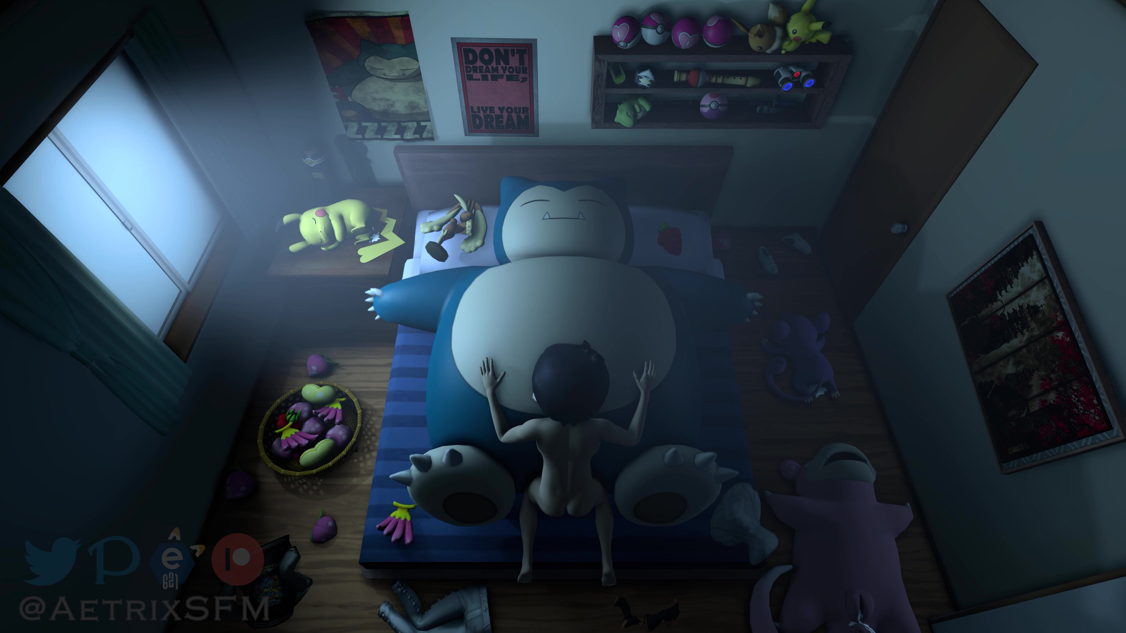 4k卡比兽睡眠动画