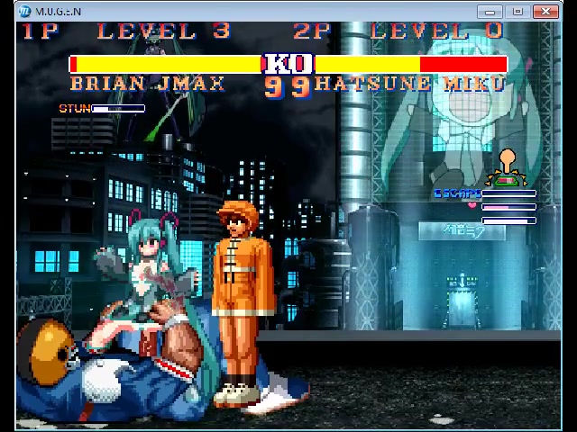 Brian et hatsune miku dans mugen ryona