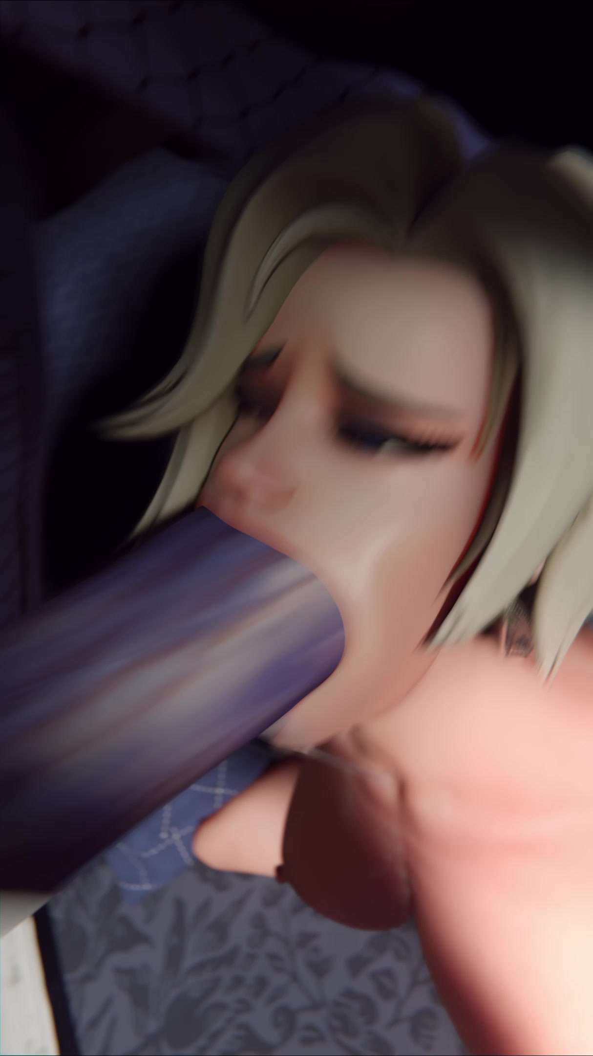 Viuda negra hace una garganta profunda a mercy en 4k