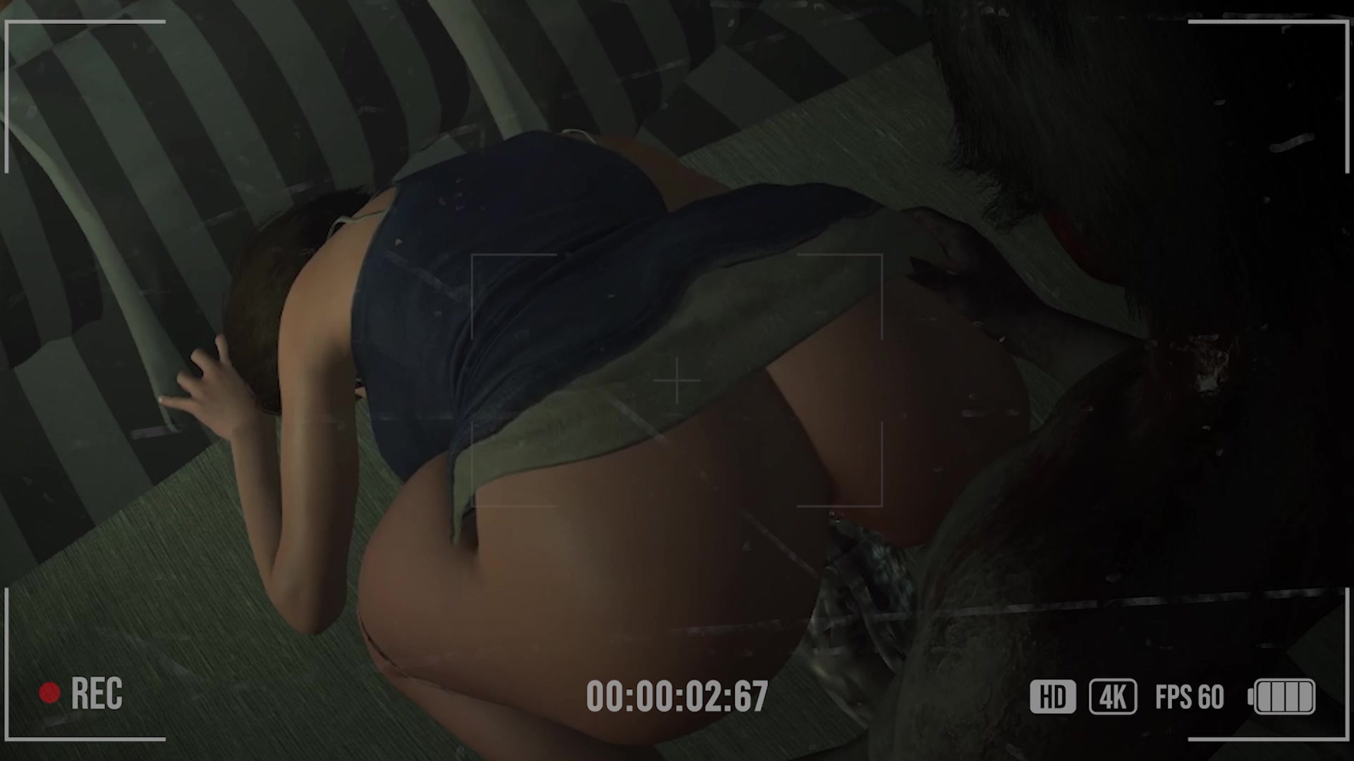 Jill vs zombie: tentacle futanari schoolgirl ecchi loop