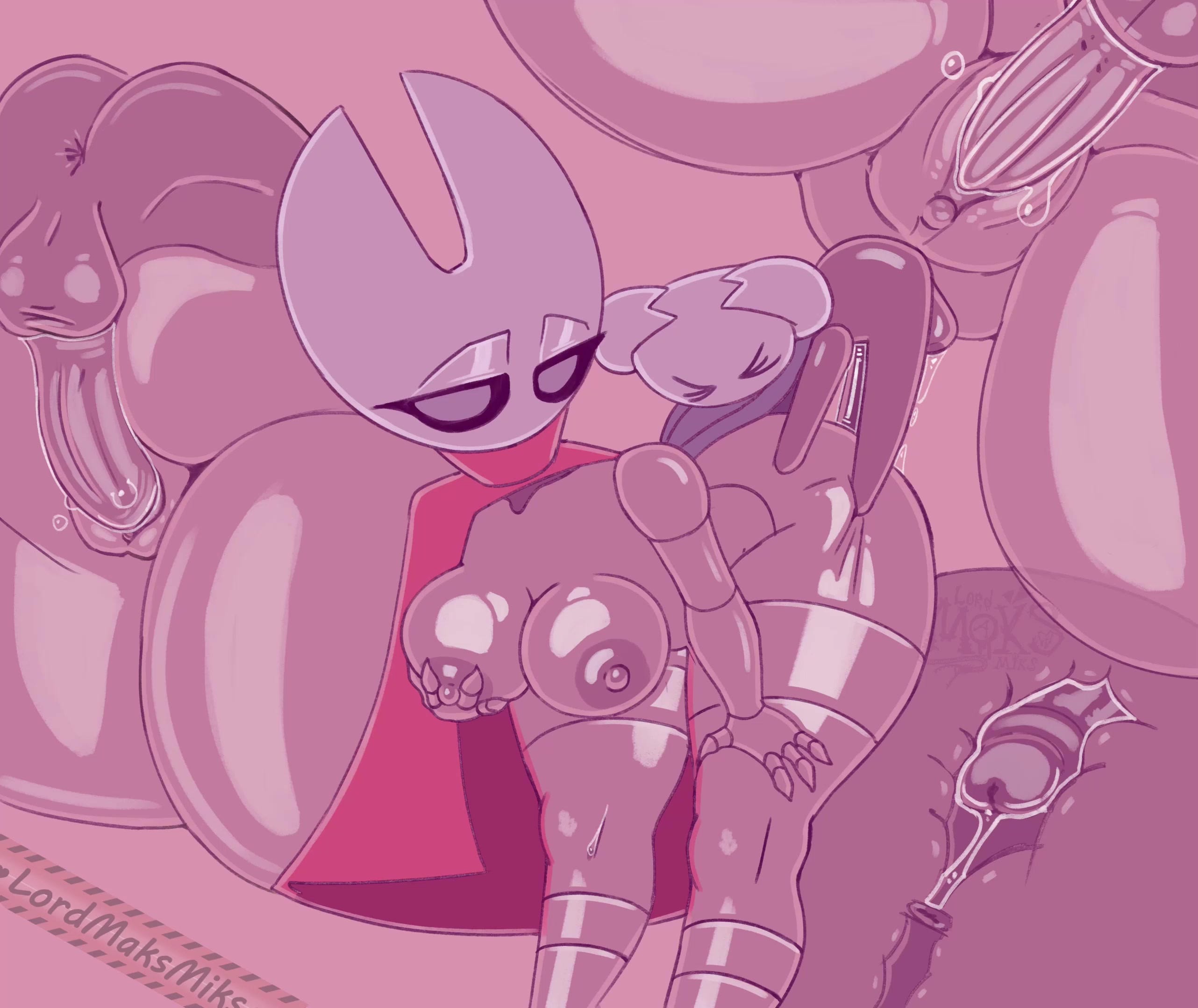 Pénétration intense du cul d'insecte de hornet silksong