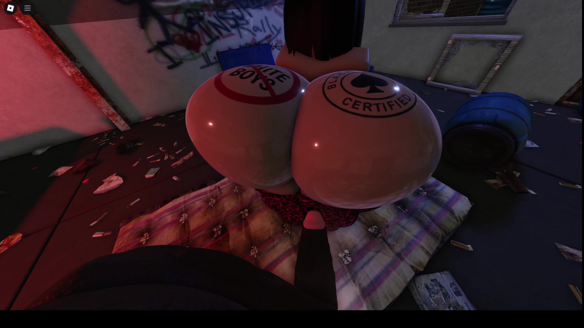 готская снежная крольчиха сосёт член