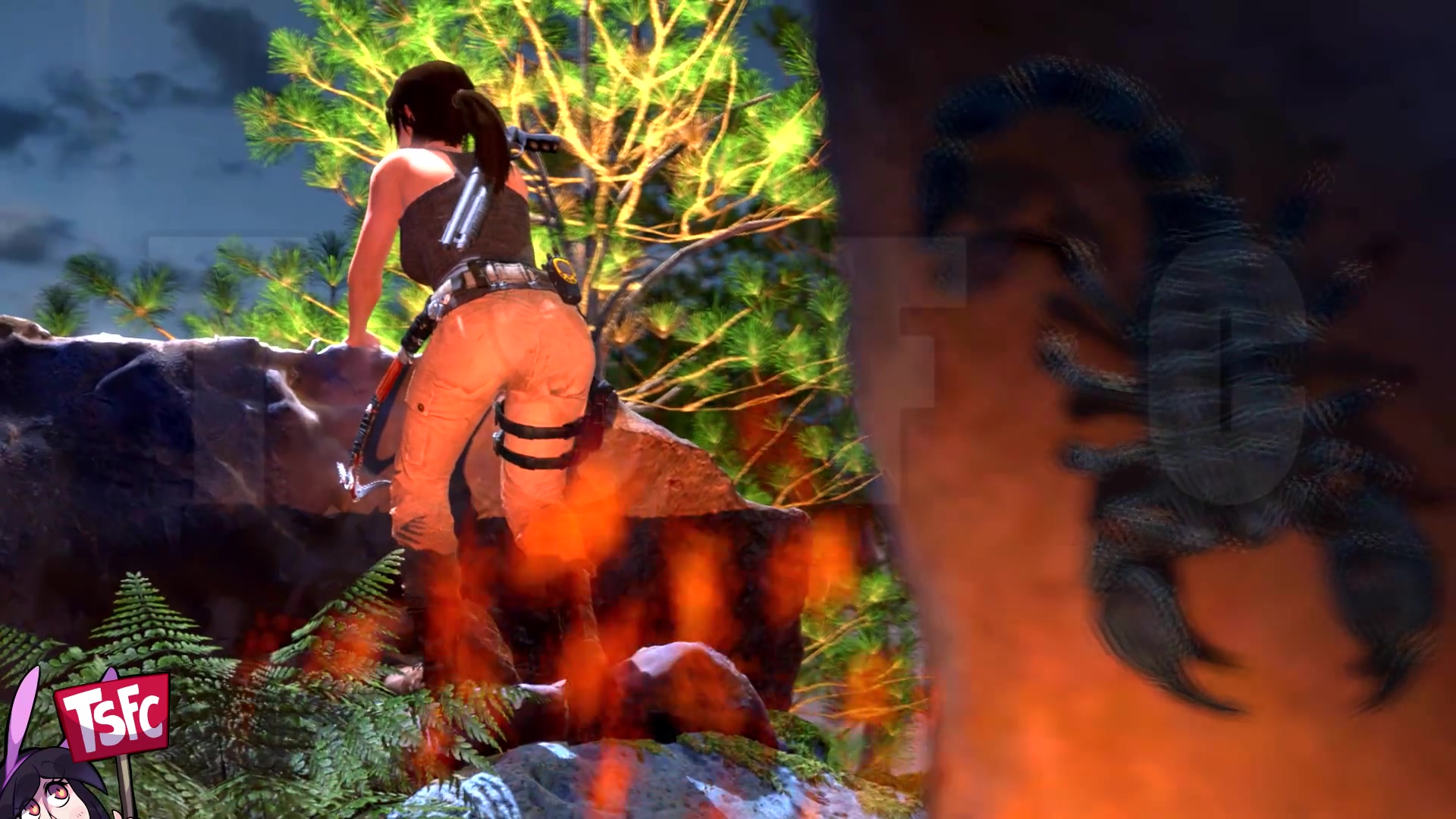 Futanari écolière ressuscitée et tentacules érotiques