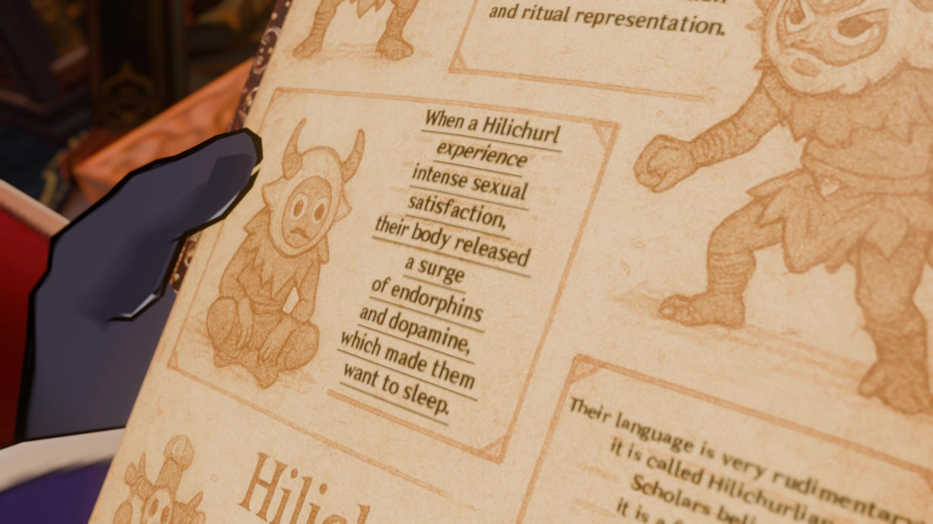 Mona traviesa con los hilichurls