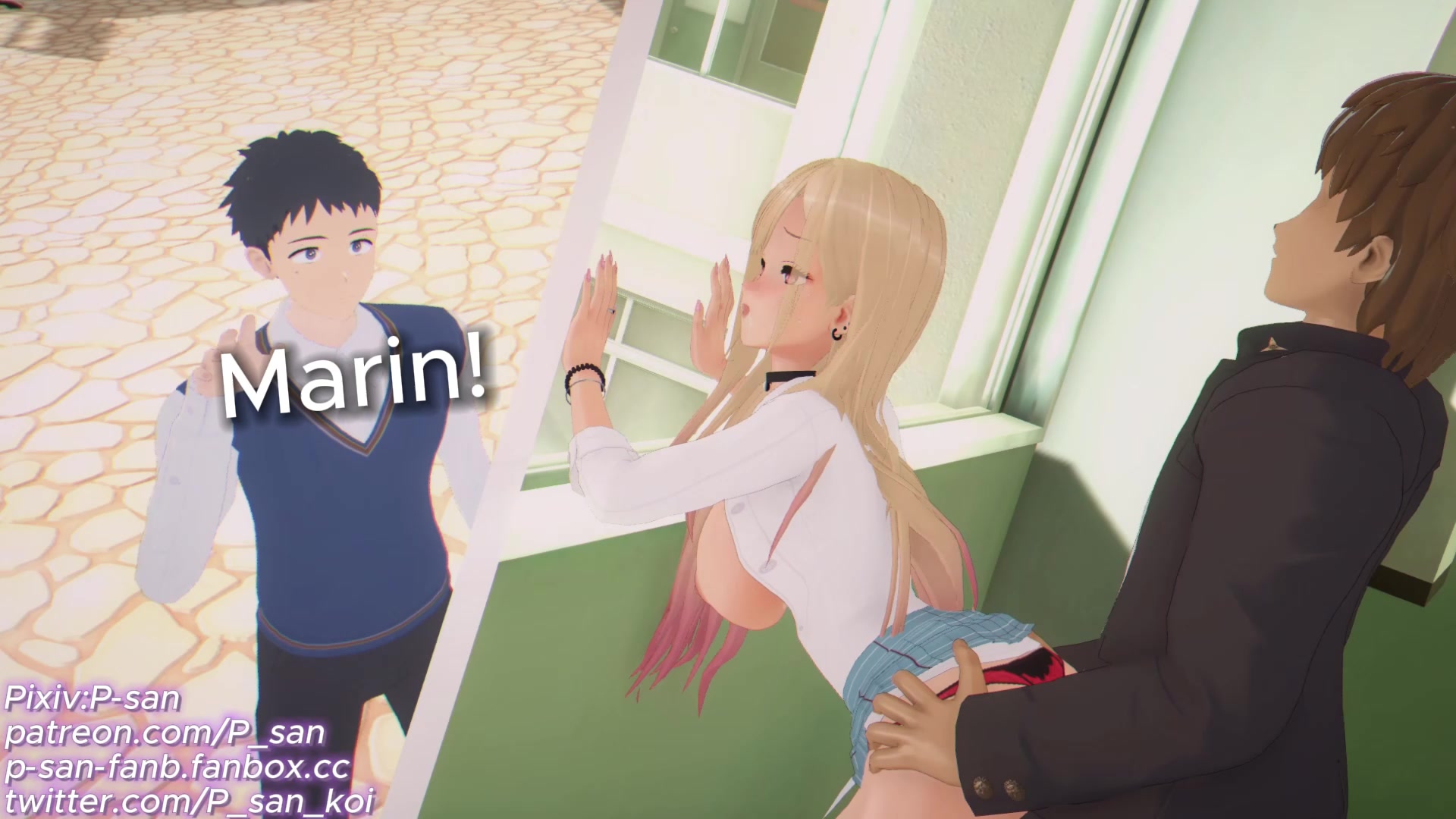 Naughty schoolgirl marin kitagawa’s tentacle futanari ecchi preview