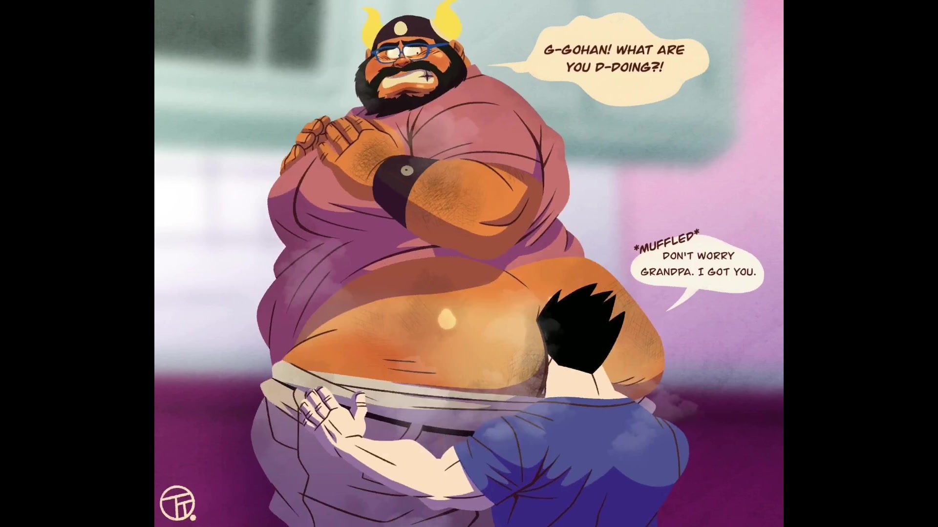 Gohan dá ao avô um rimming travesso